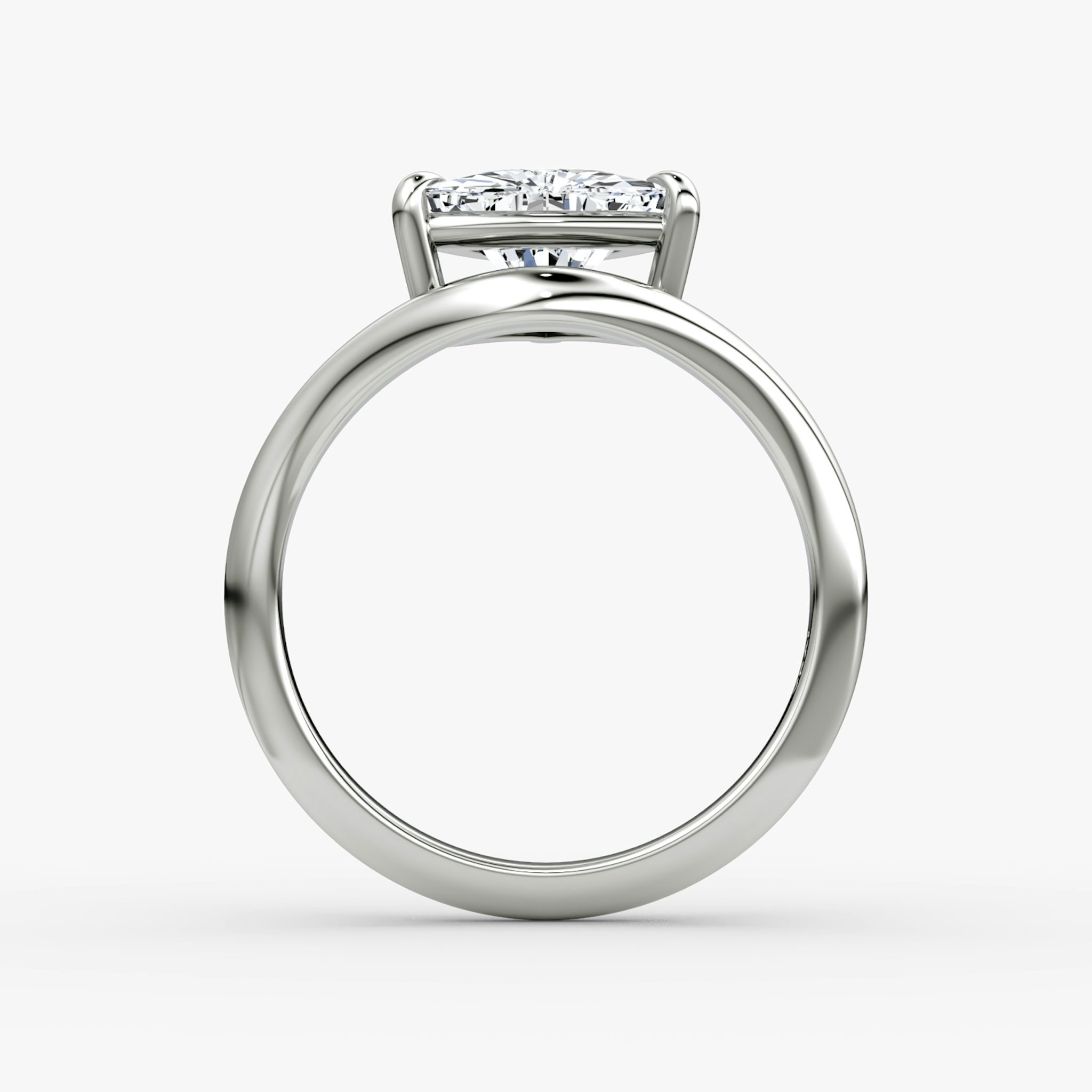 The Curve | Trillion | Platinum | bandAccent: Plain | diamondOrientation: vertical | caratWeight: other