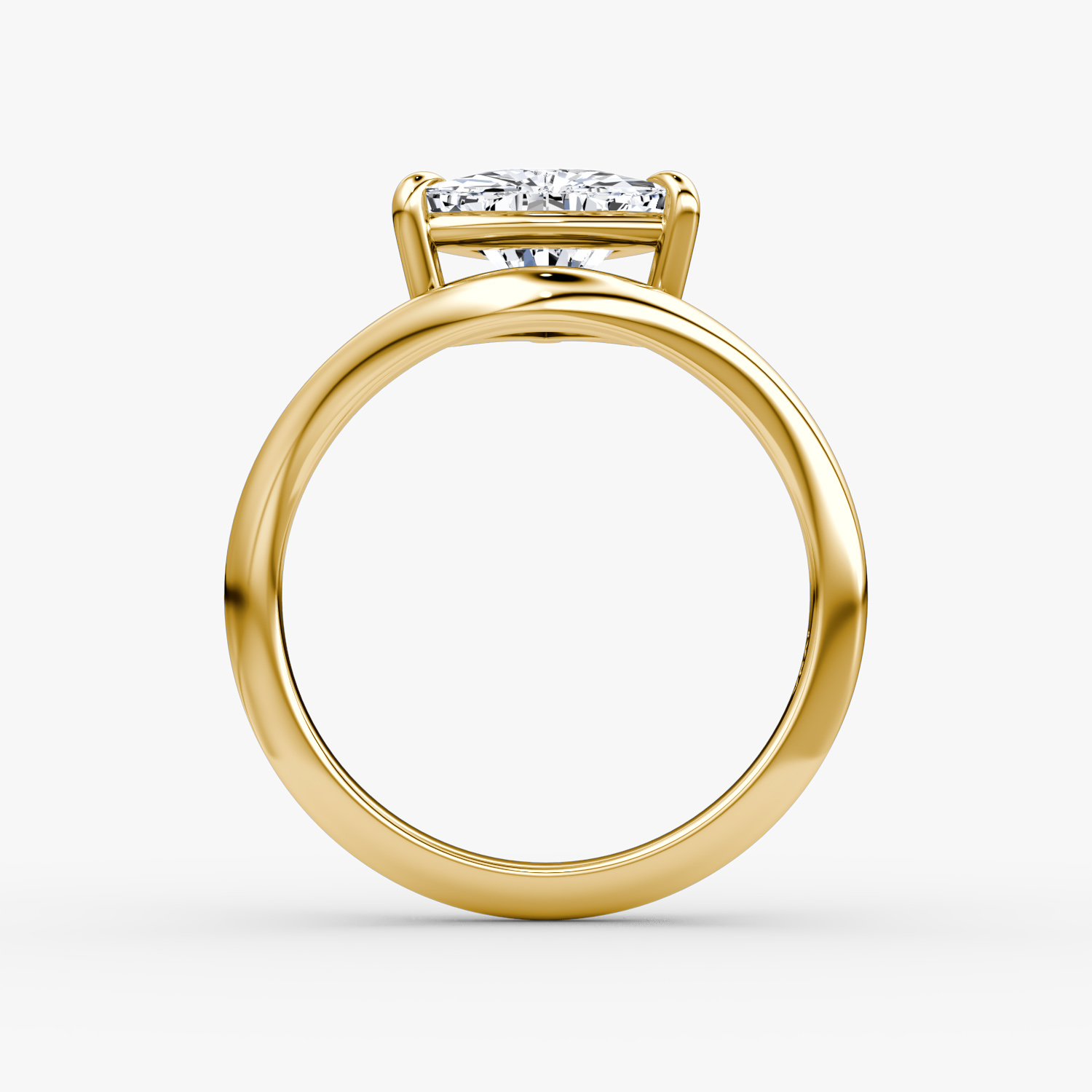The Curve | Trillion | 18k | Yellow Gold | bandAccent: Plain | diamondOrientation: vertical | caratWeight: other