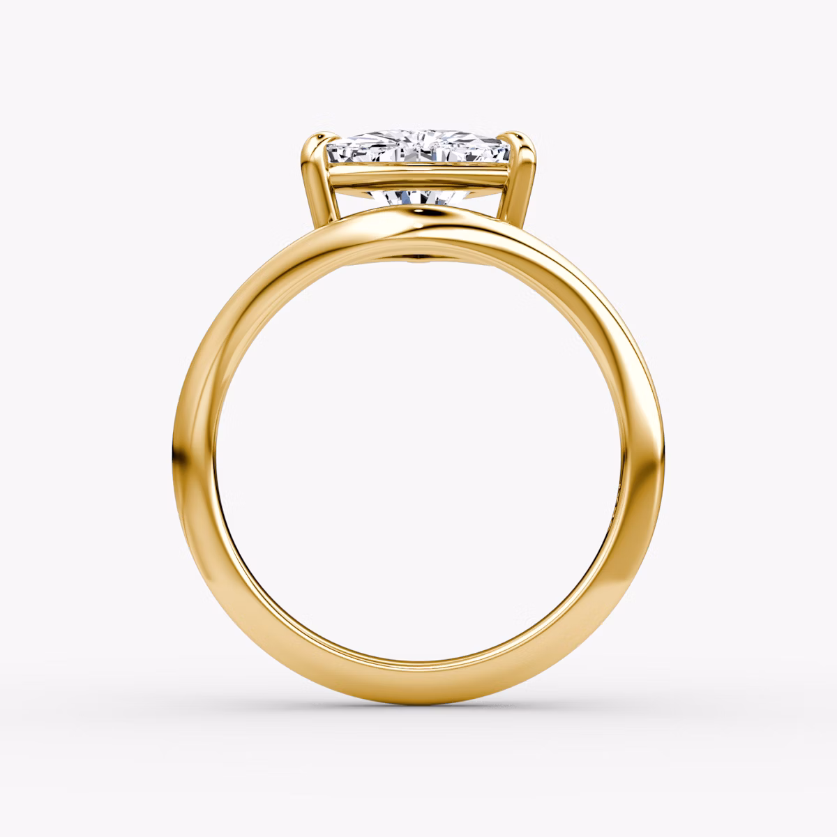 Curve | Trillant | 18k | Gelbgold | bandAccent: Ohne Pavé-Besatz | diamondOrientation: vertical | caratWeight: other
