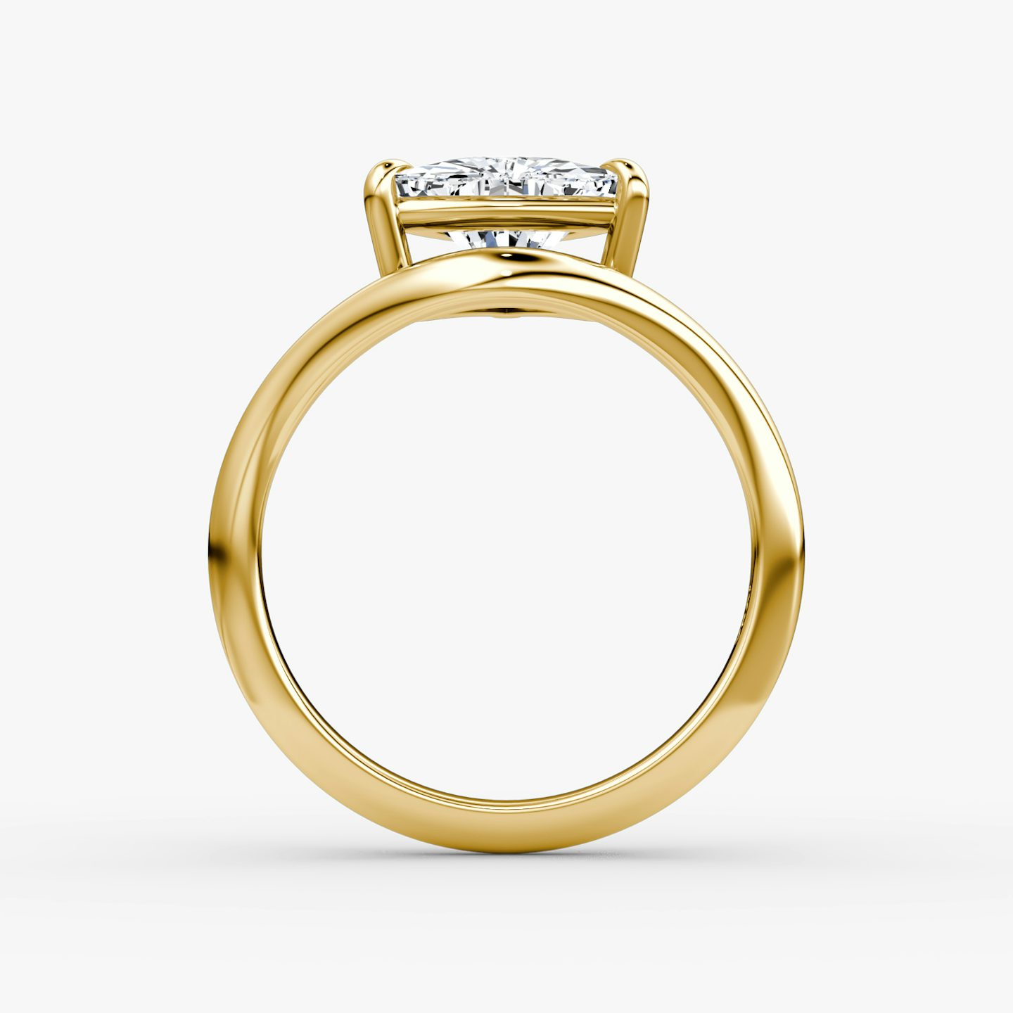 Curve | Trillant | 18k | Gelbgold | bandAccent: Ohne Pavé-Besatz | diamondOrientation: vertical | caratWeight: other