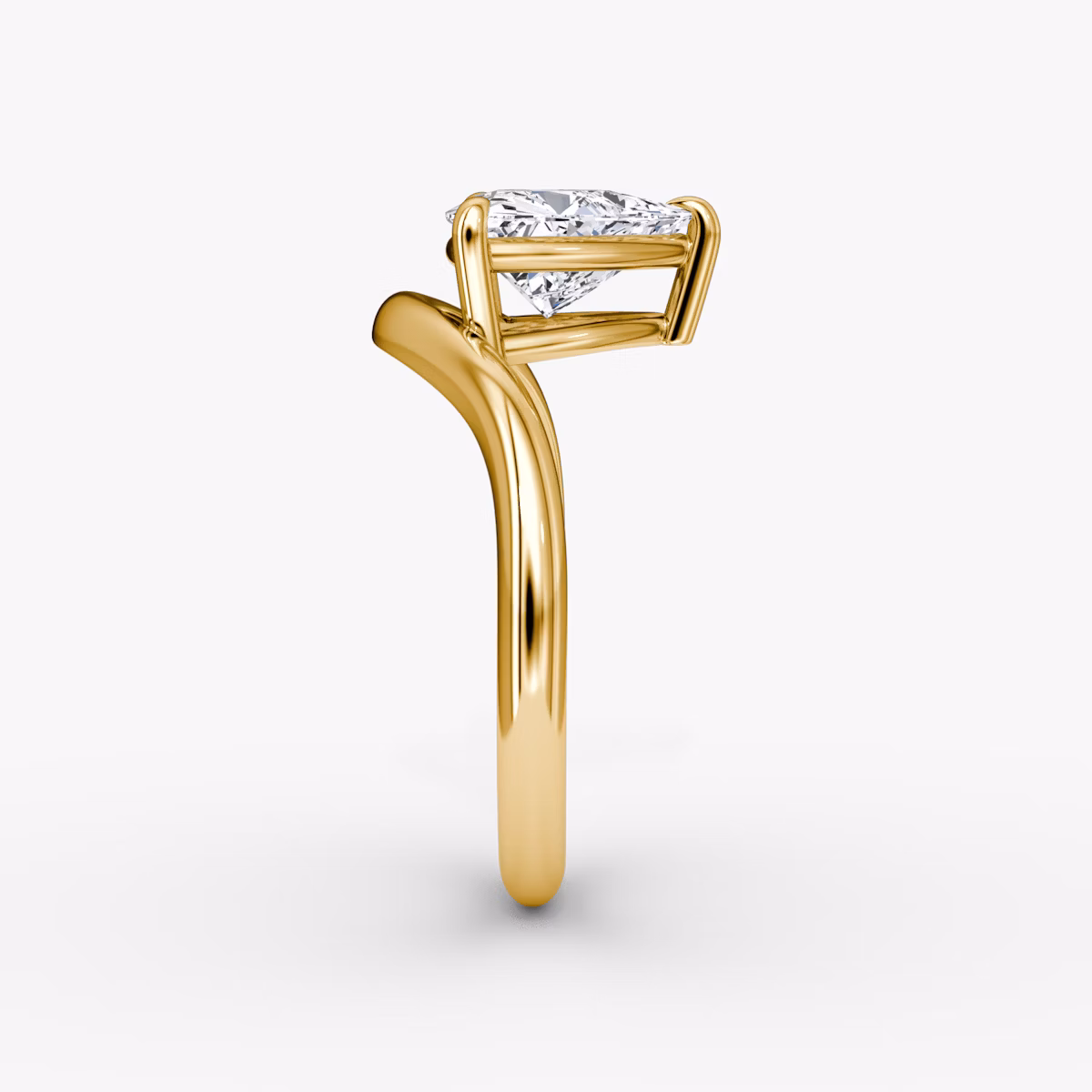 Curve | Trillant | 18k | Gelbgold | bandAccent: Ohne Pavé-Besatz | diamondOrientation: vertical | caratWeight: other