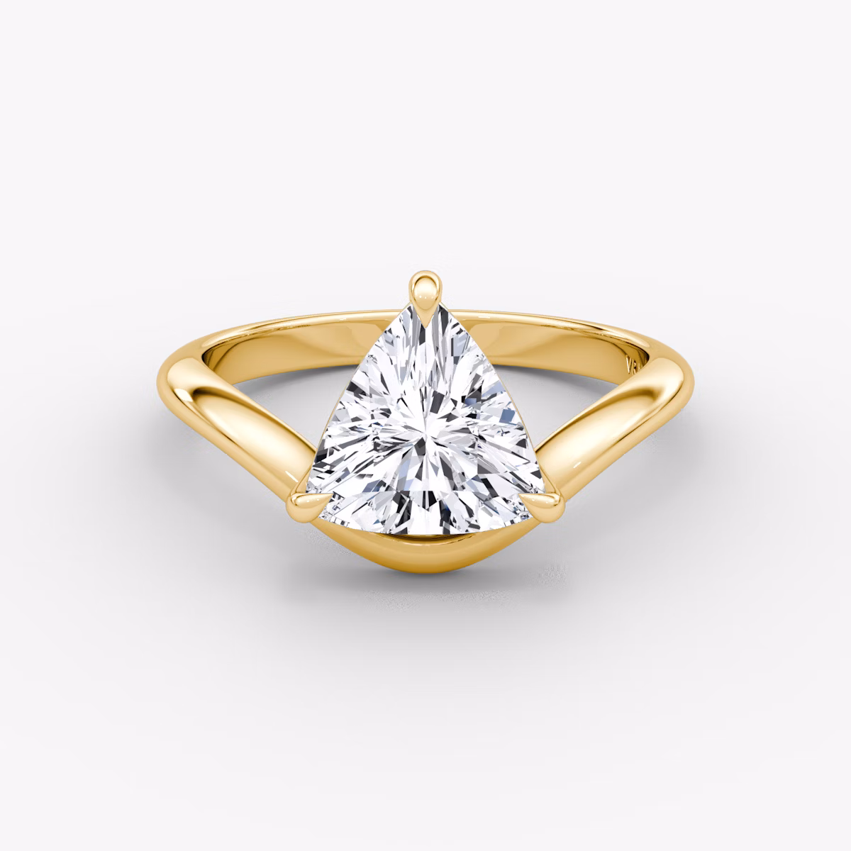 Curve | Trillant | 18k | Gelbgold | bandAccent: Ohne Pavé-Besatz | diamondOrientation: vertical | caratWeight: other