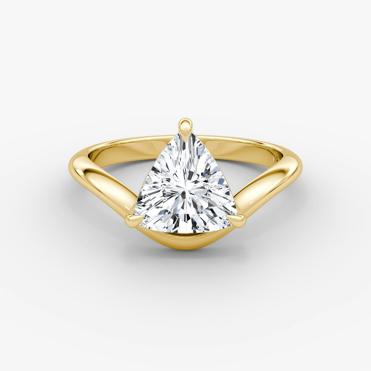 Curve | Trillant | 18k | Gelbgold | bandAccent: Ohne Pavé-Besatz | diamondOrientation: vertical | caratWeight: other