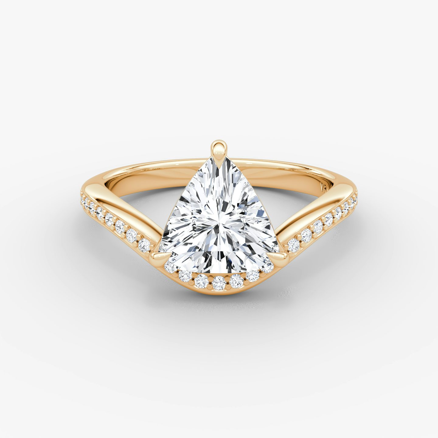 Curve | Trillant | 14k | Roségold | bandAccent: Mit Pavé-Besatz | diamondOrientation: vertical | caratWeight: other