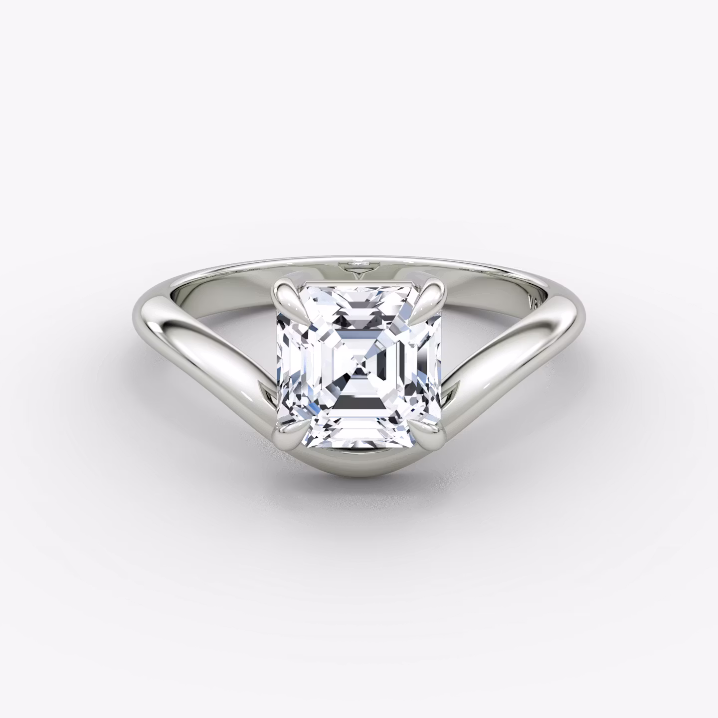 The Curve Asscher | White Gold