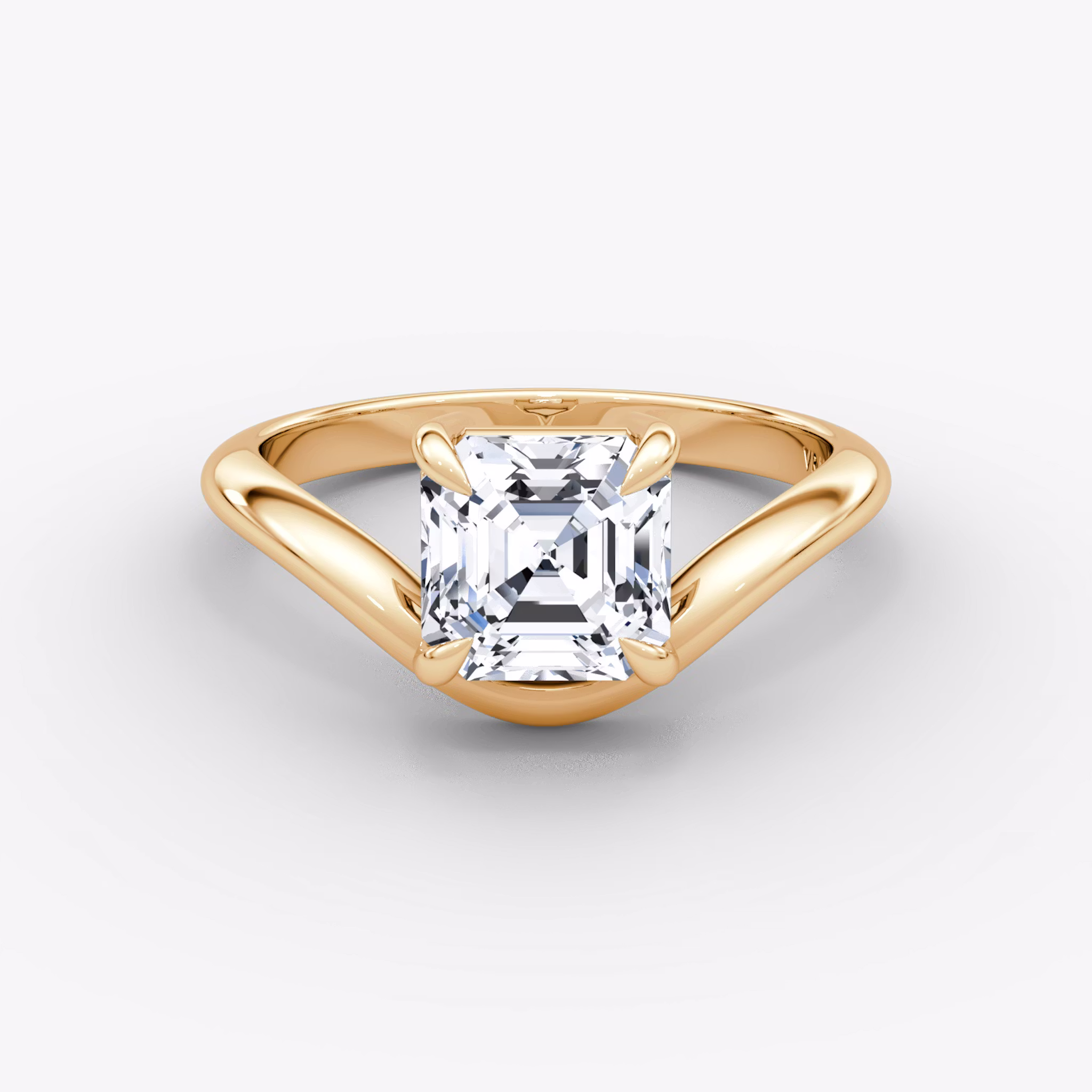 The Curve Asscher | Rose Gold