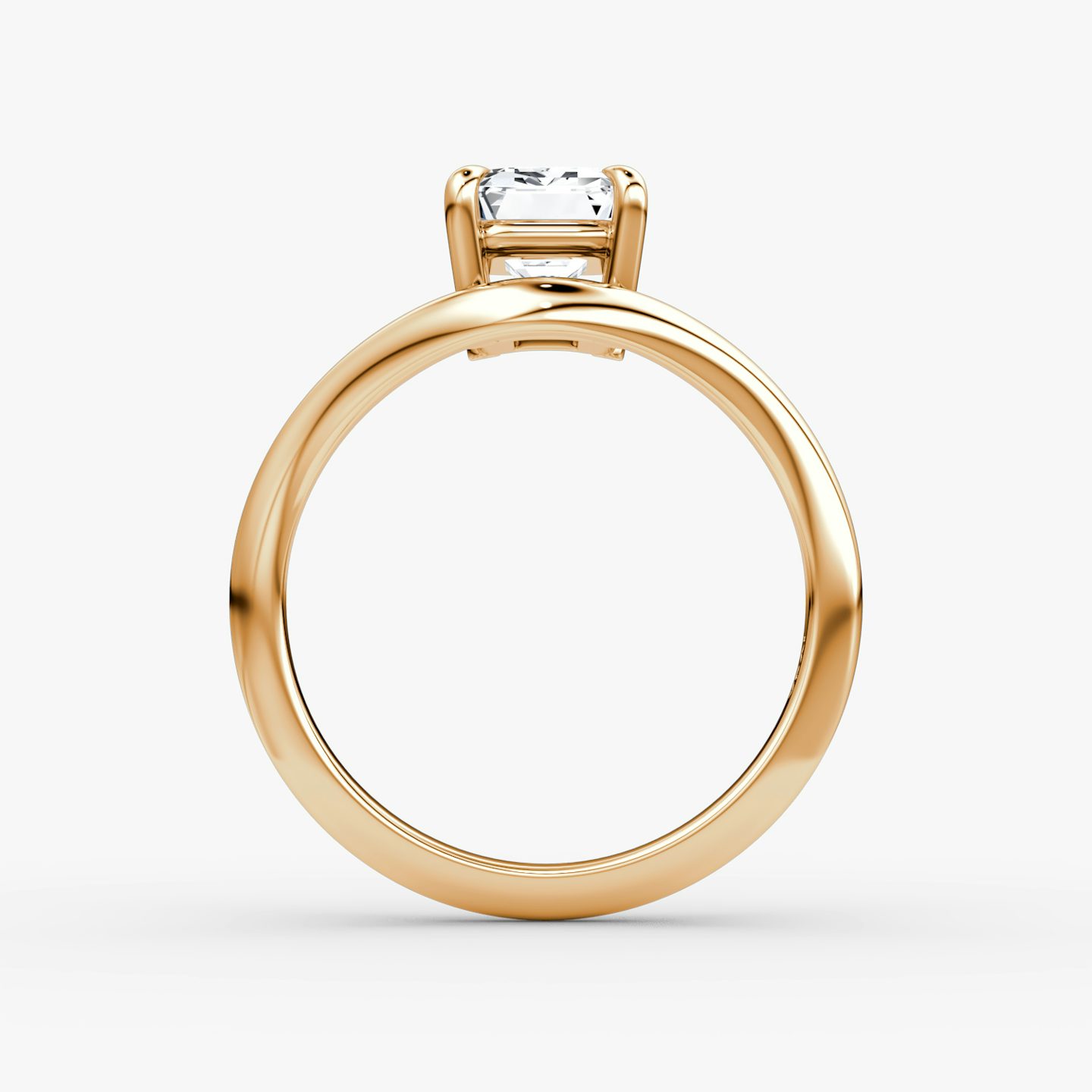 Curve | Emerald | 14k | Roségold | bandAccent: Ohne Pavé-Besatz | diamondOrientation: vertical | caratWeight: other