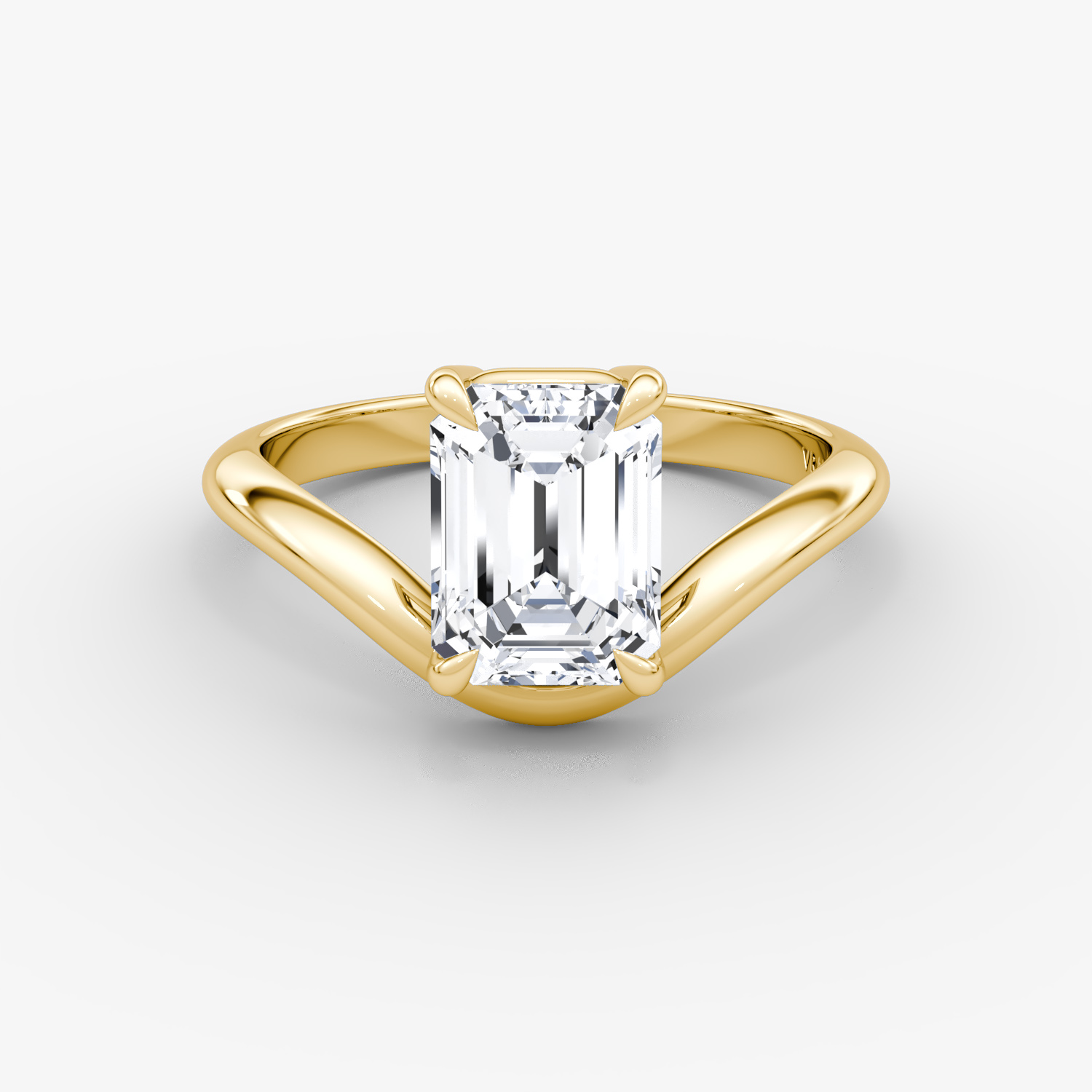 The Curve Emerald | Yellow Gold