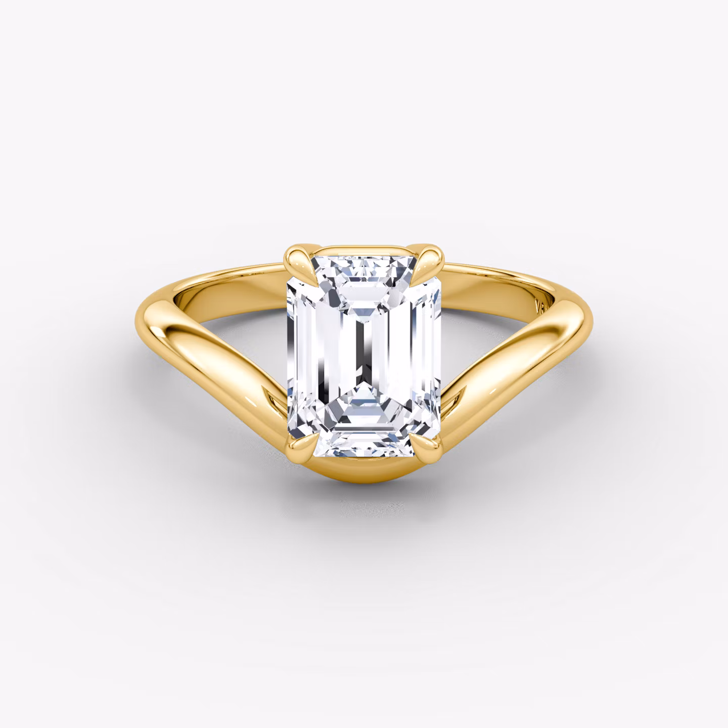 The Curve Emerald | Yellow Gold