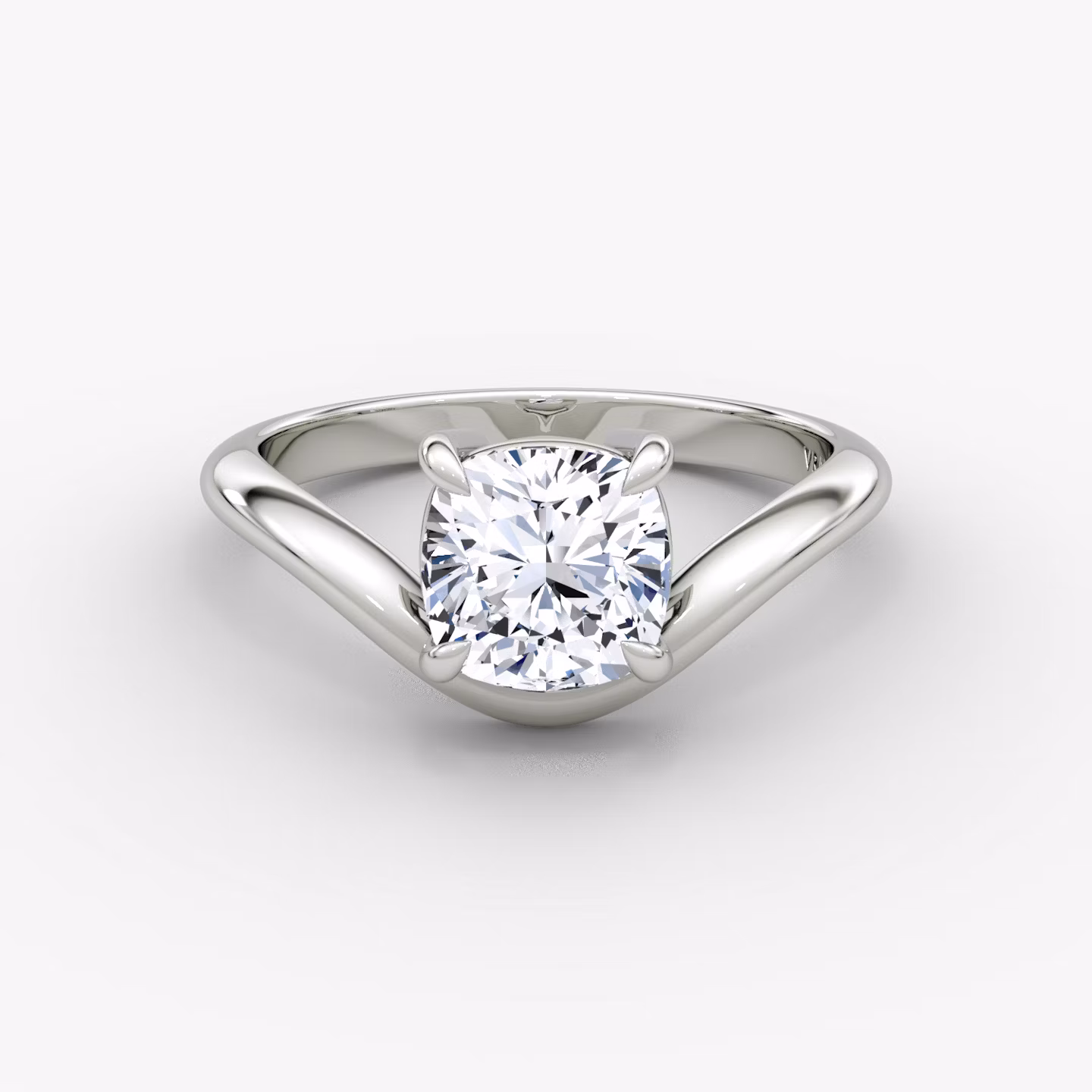 The Curve Cushion | White Gold