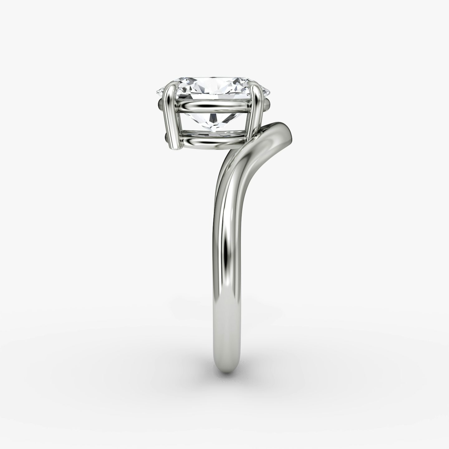 Curve | Oval | Platin | bandAccent: Ohne Pavé-Besatz | diamondOrientation: vertical | caratWeight: other
