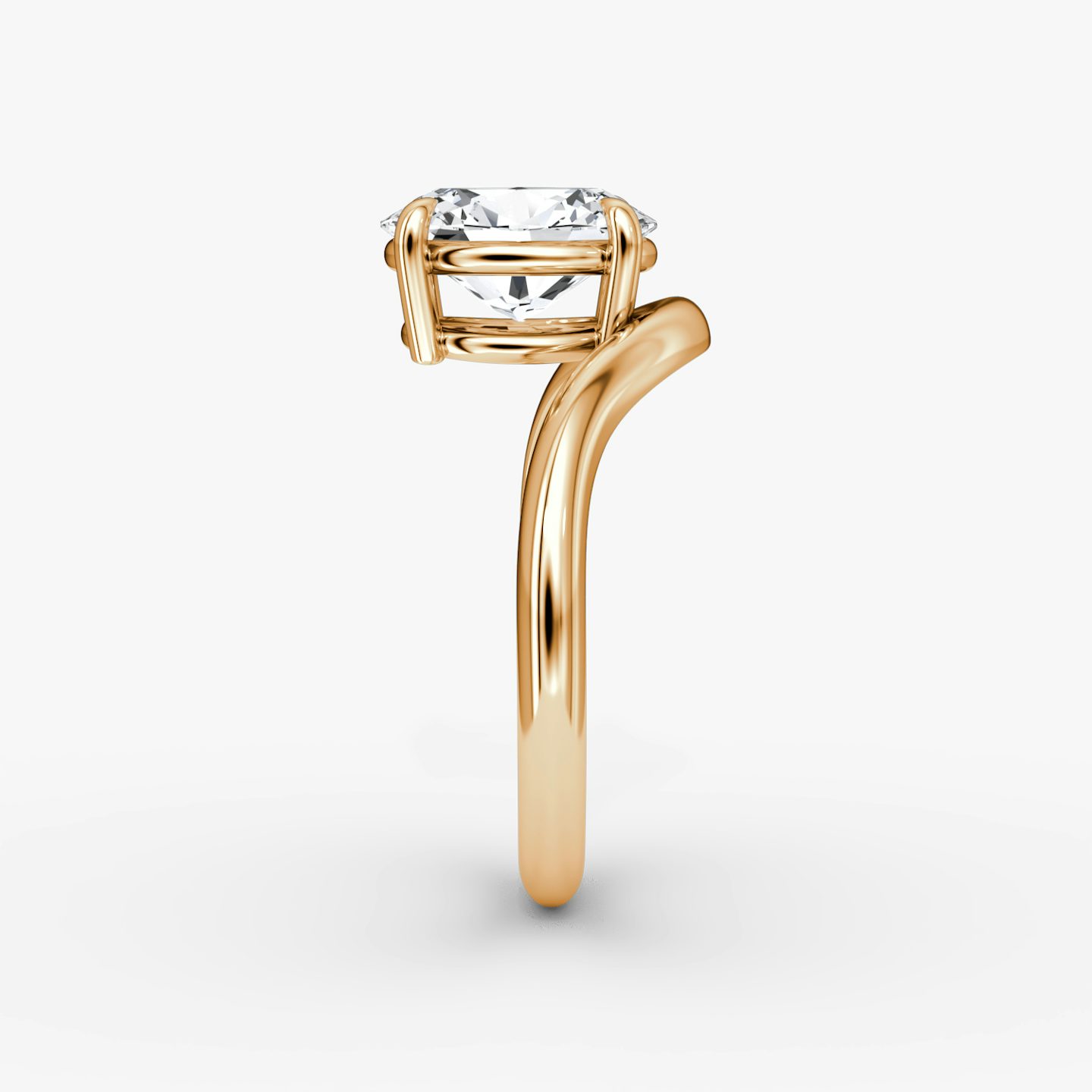 Curve | Oval | 14k | Roségold | bandAccent: Ohne Pavé-Besatz | diamondOrientation: vertical | caratWeight: other