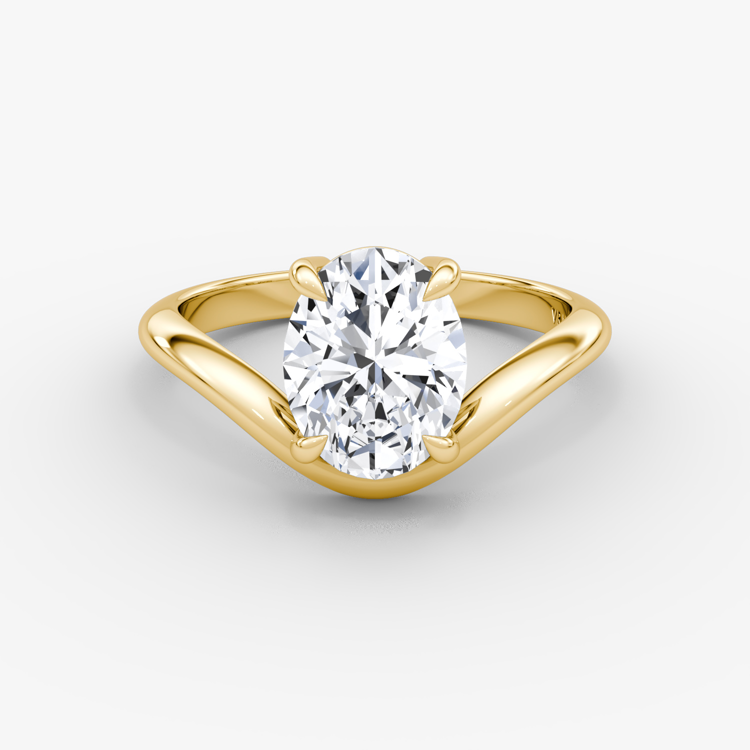 The Curve Oval | Yellow Gold