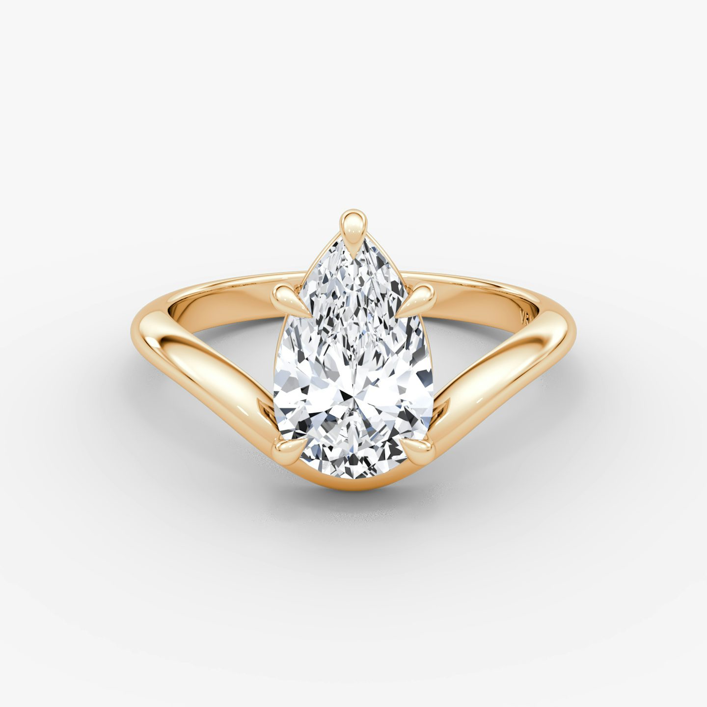 Curve | Tropfen | 14k | Roségold | bandAccent: Ohne Pavé-Besatz | diamondOrientation: vertical | caratWeight: other
