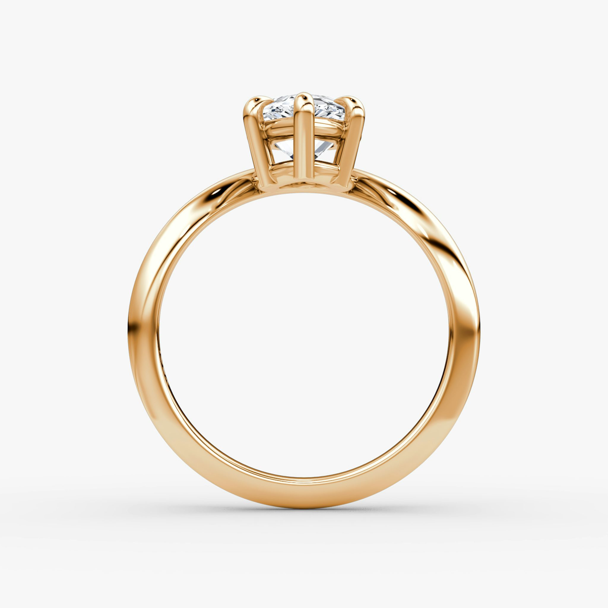 The Curve | Pear | 14k | Rose Gold | bandAccent: Plain | diamondOrientation: vertical | caratWeight: other