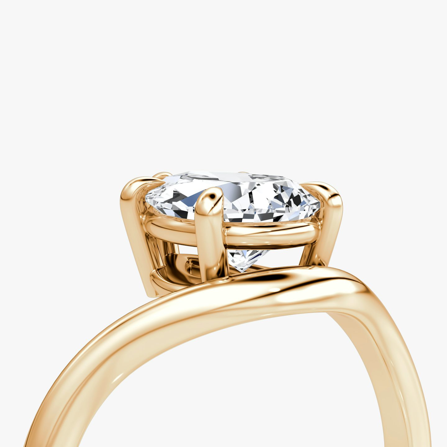 Curve | Tropfen | 14k | Roségold | bandAccent: Ohne Pavé-Besatz | diamondOrientation: vertical | caratWeight: other