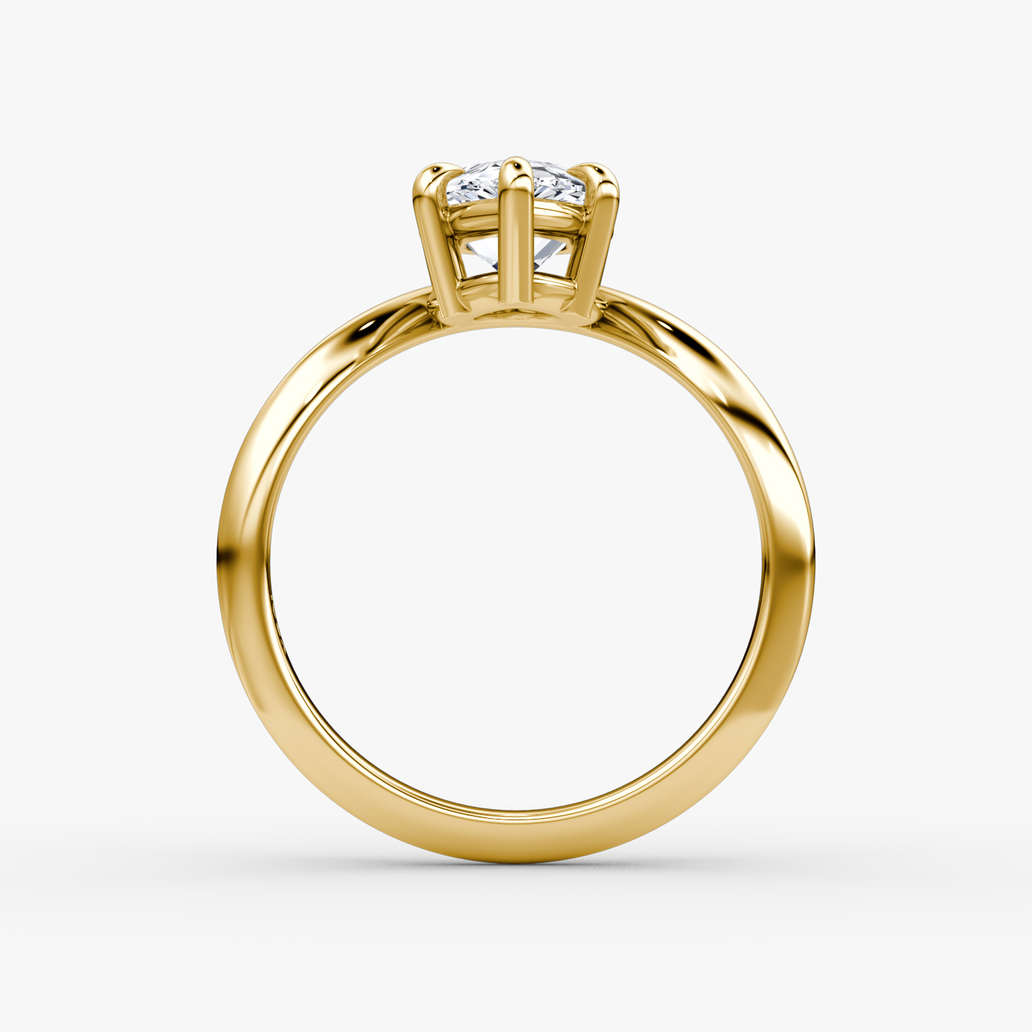 The Curve | Pear | 18k | Yellow Gold | bandAccent: Plain | diamondOrientation: vertical | caratWeight: other