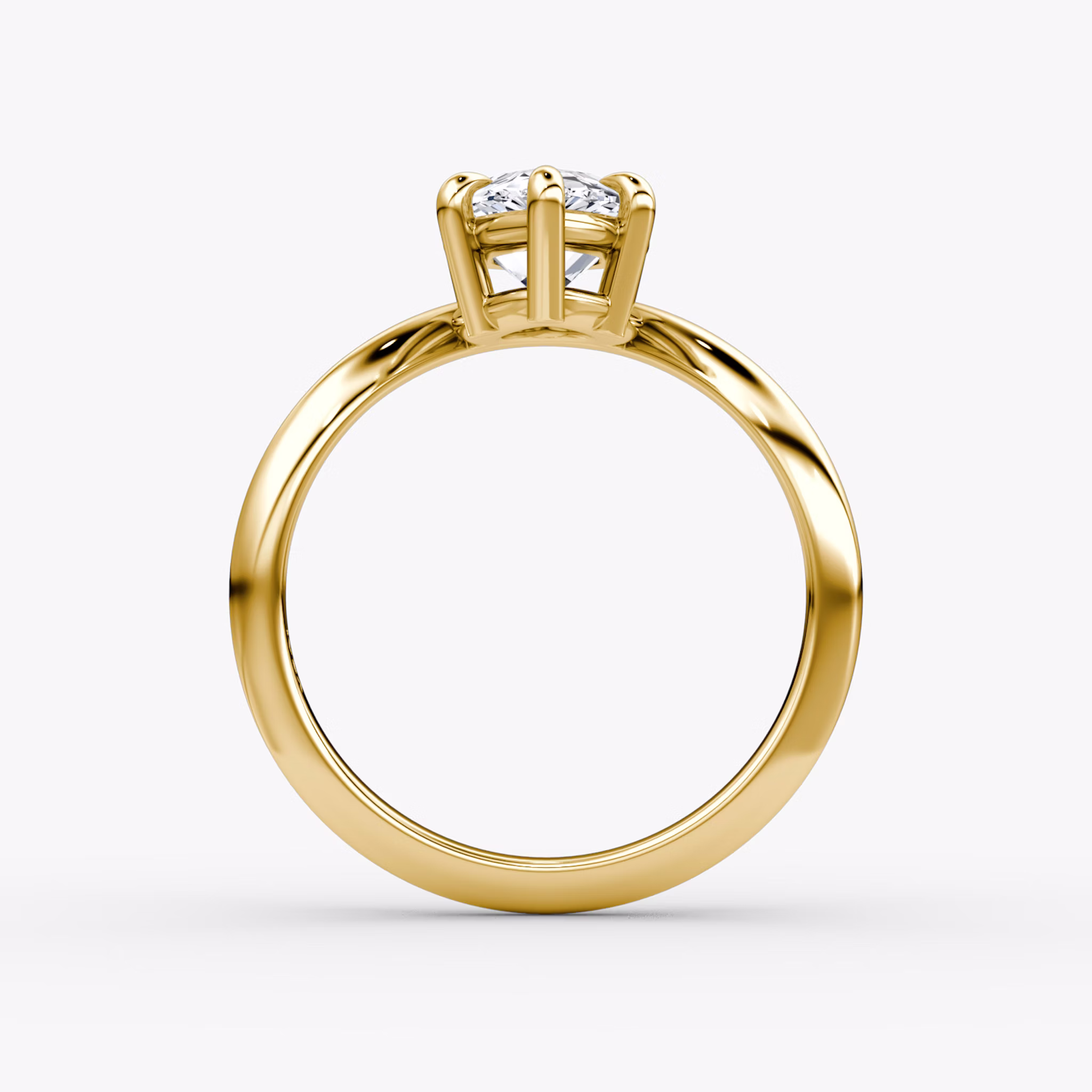 The Curve | Pear | 18k | Yellow Gold | bandAccent: Plain | diamondOrientation: vertical | caratWeight: other