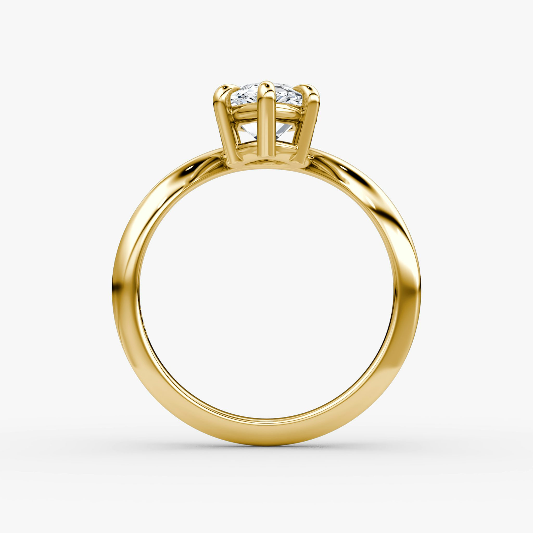 The Curve | Pear | 18k | Yellow Gold | bandAccent: Plain | diamondOrientation: vertical | caratWeight: other