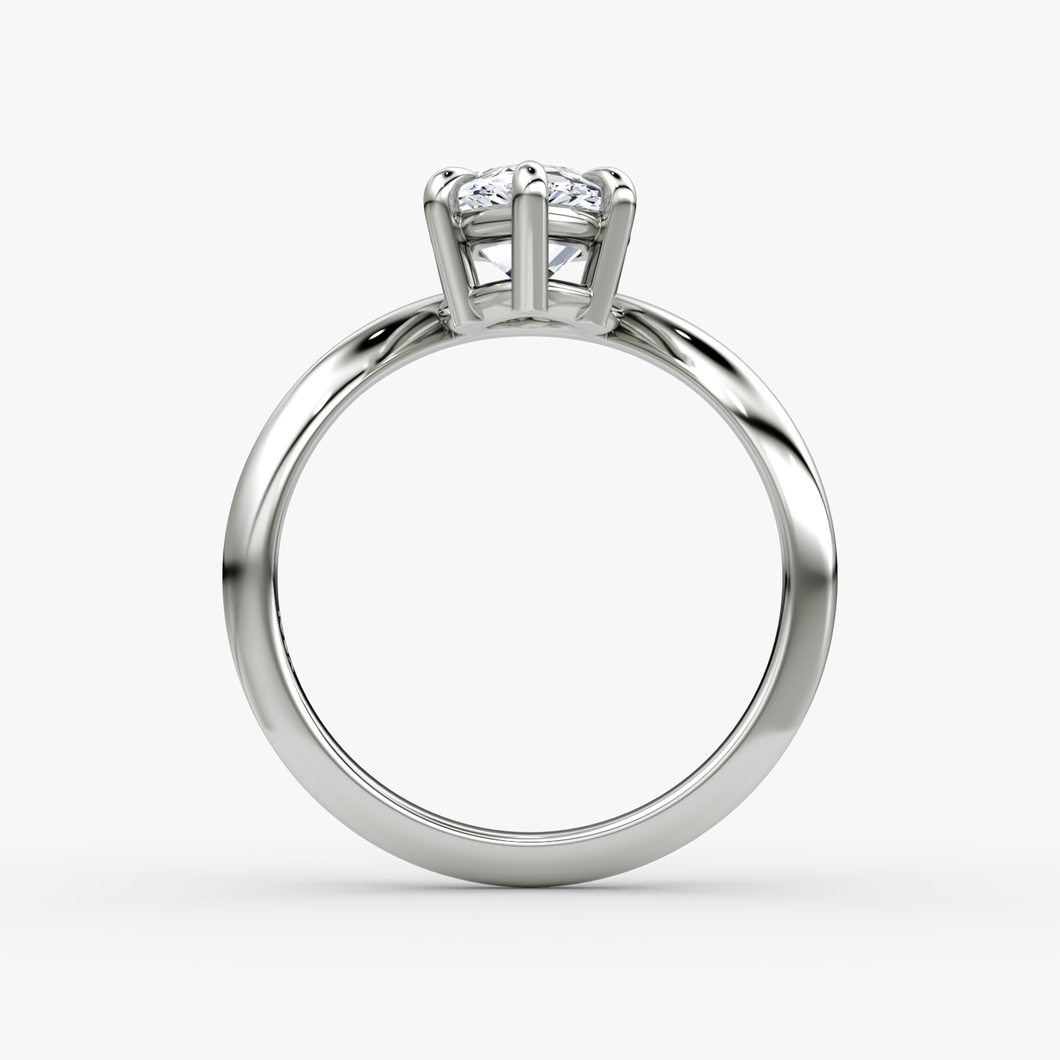 The Curve | Pear | Platinum | bandAccent: Plain | diamondOrientation: vertical | caratWeight: other