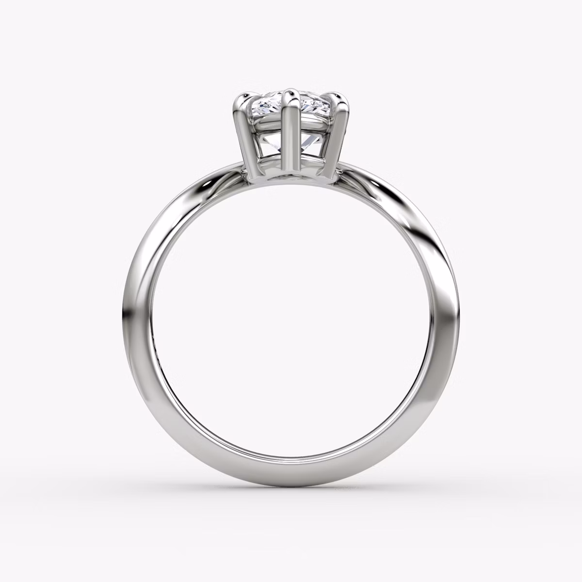 Curve | Tropfen | Platin | bandAccent: Ohne Pavé-Besatz | diamondOrientation: vertical | caratWeight: other