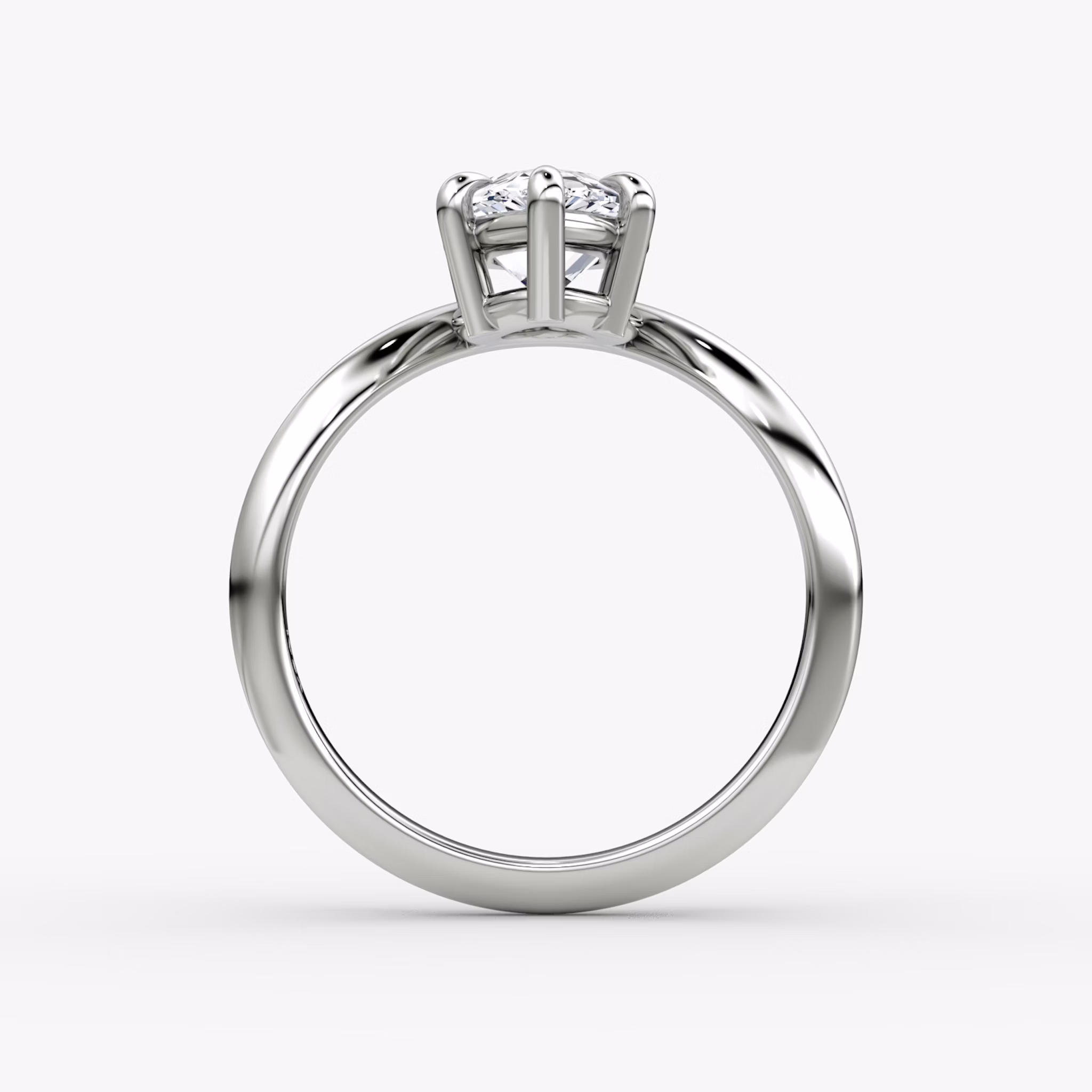 The Curve | Pear | Platinum | bandAccent: Plain | diamondOrientation: vertical | caratWeight: other