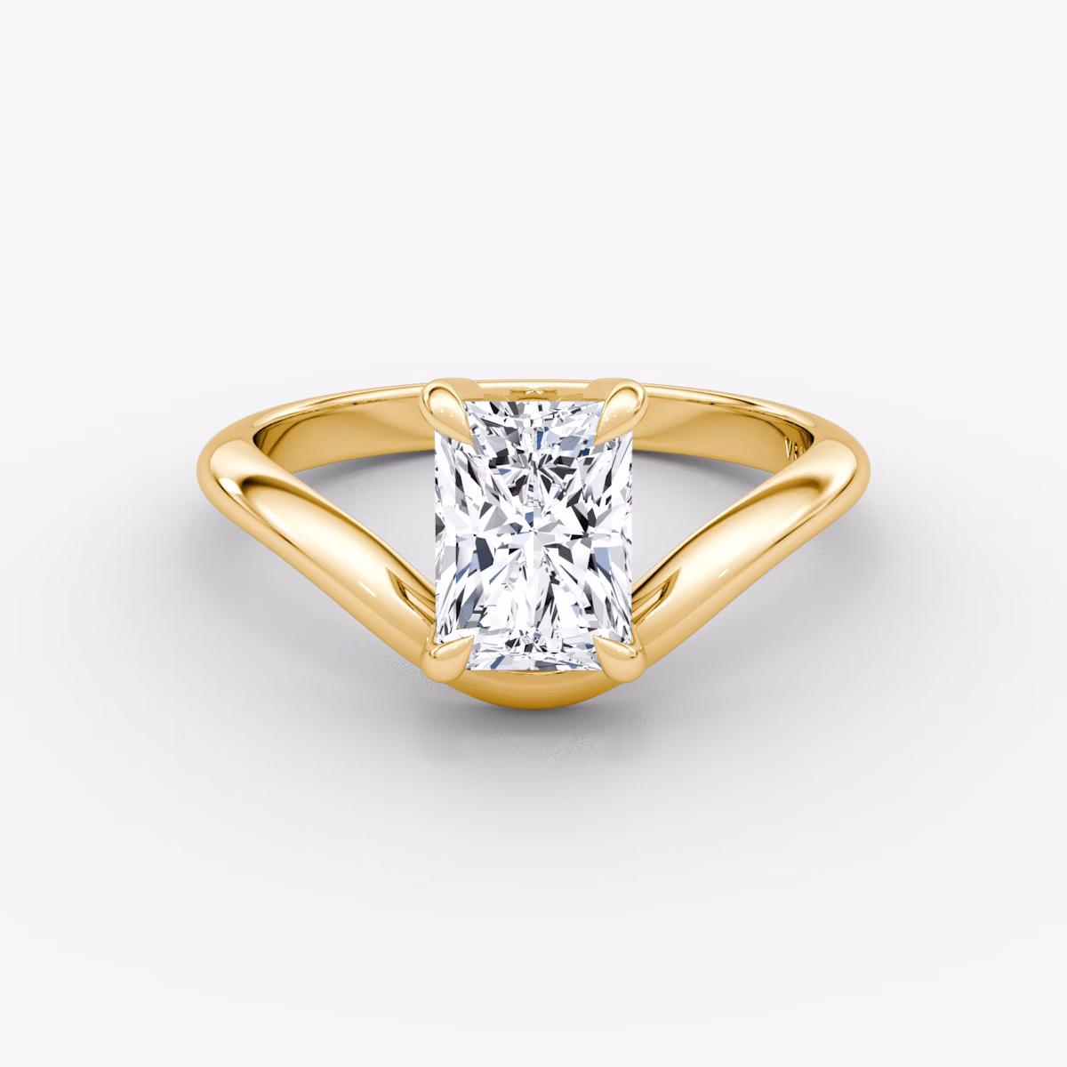 Curve | Radiant | 18k | Gelbgold | bandAccent: Ohne Pavé-Besatz | diamondOrientation: vertical | caratWeight: other