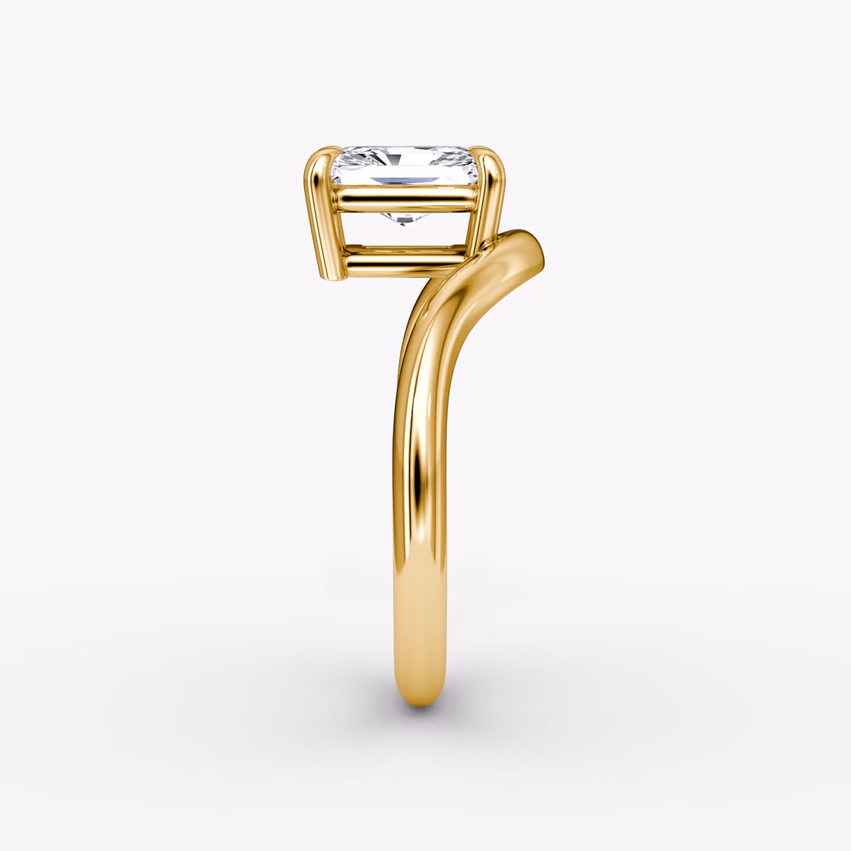 Curve | Radiant | 18k | Gelbgold | bandAccent: Ohne Pavé-Besatz | diamondOrientation: vertical | caratWeight: other