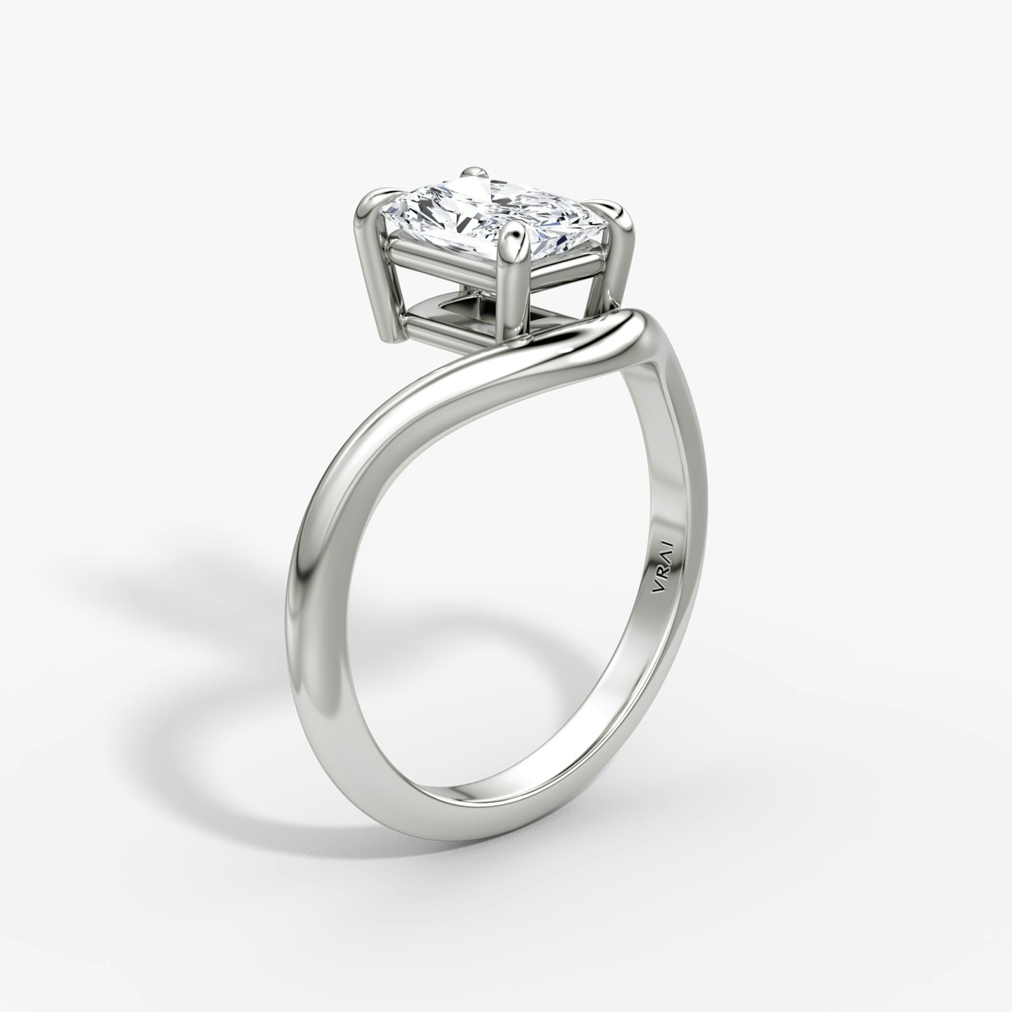 Curve | Radiant | Platin | bandAccent: Ohne Pavé-Besatz | diamondOrientation: vertical | caratWeight: other