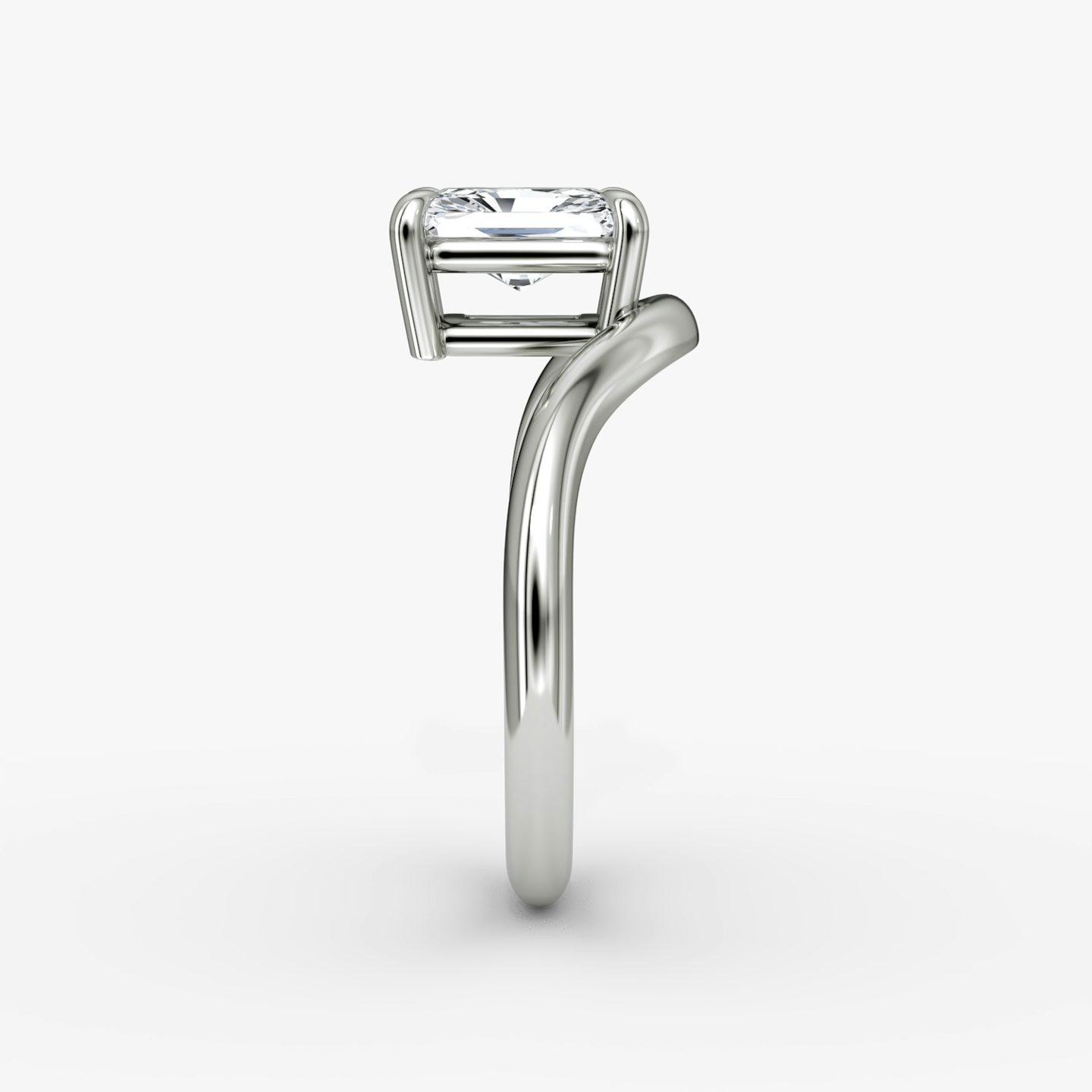 Curve | Radiant | 18k | Weißgold | bandAccent: Ohne Pavé-Besatz | diamondOrientation: vertical | caratWeight: other