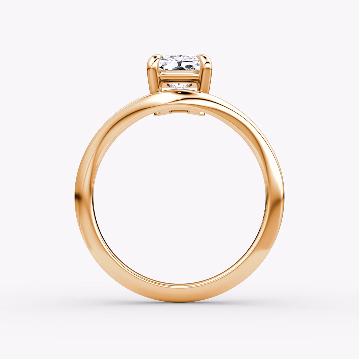 Curve | Radiant | 14k | Roségold | bandAccent: Ohne Pavé-Besatz | diamondOrientation: vertical | caratWeight: other