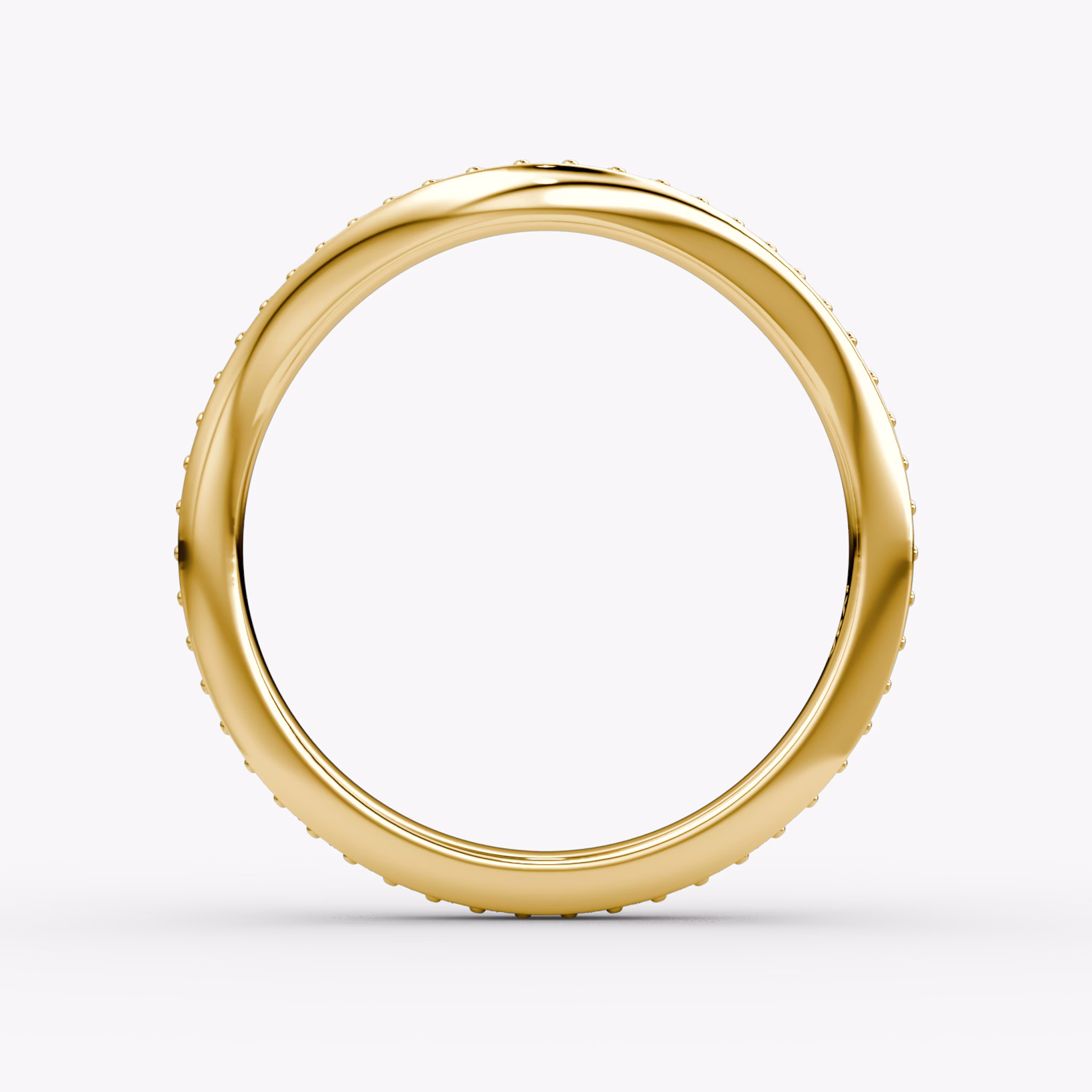 The Curve Band | 18k | Yellow Gold | bandAccent: Pavé | bandStyle: full