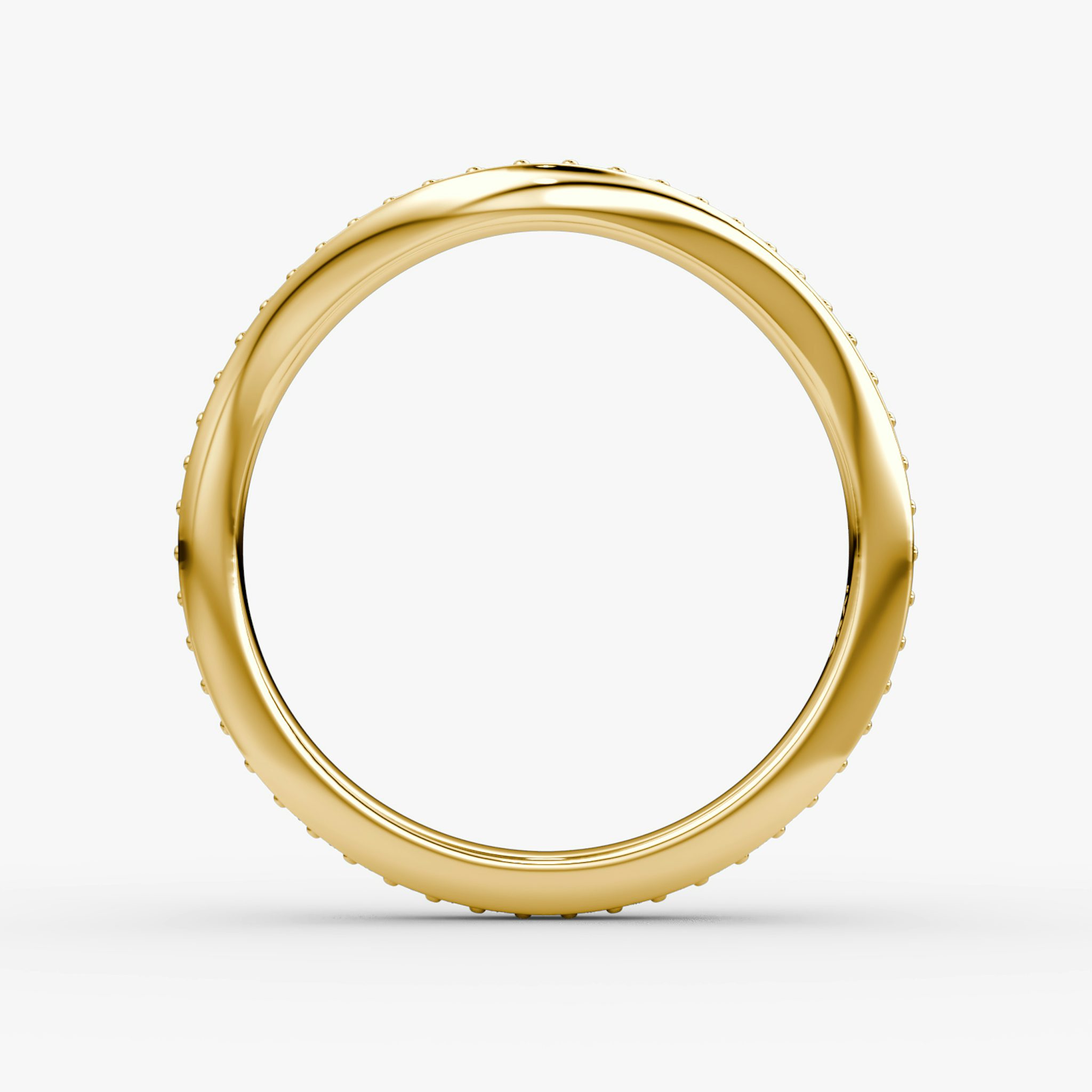 The Curve Band | 18k | Yellow Gold | bandAccent: Pavé | bandStyle: full