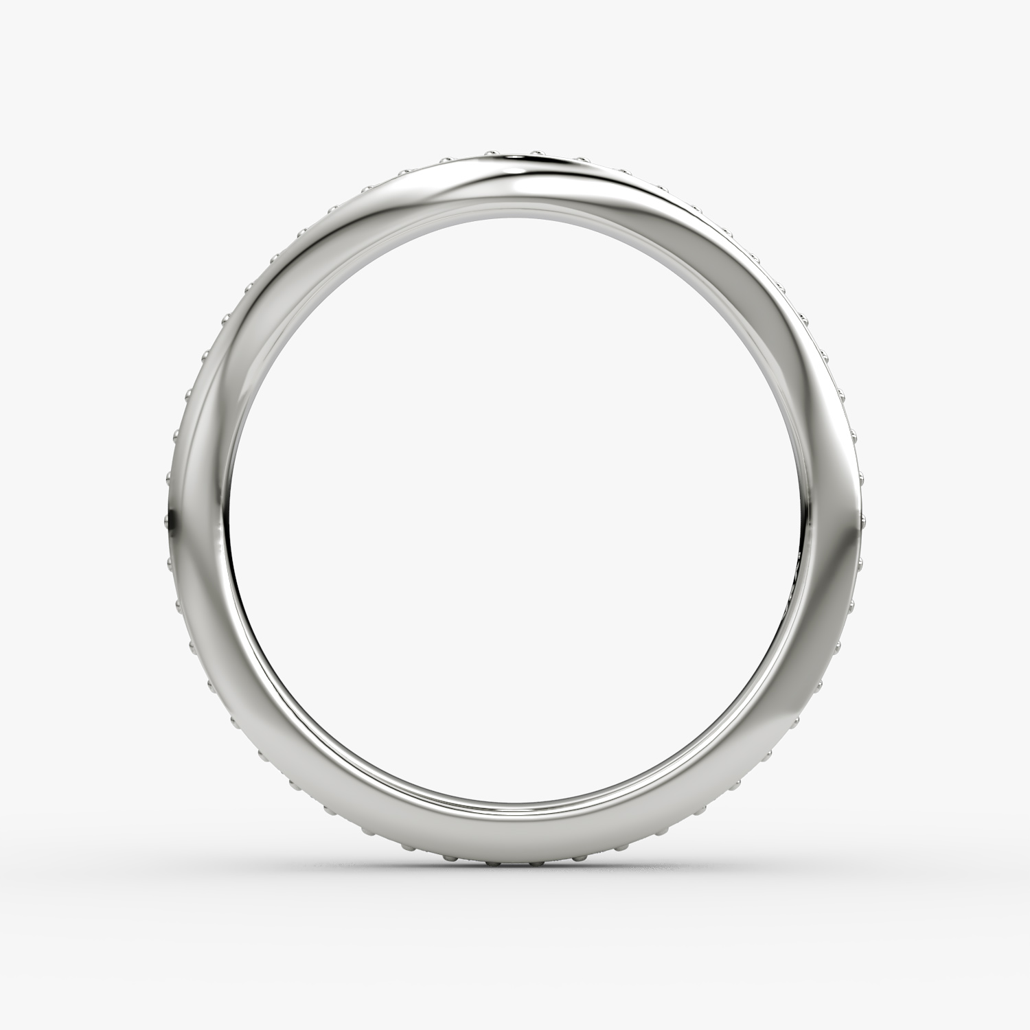Alliance Curve | 18k | Or blanc | bandAccent: Pavé | bandStyle: full