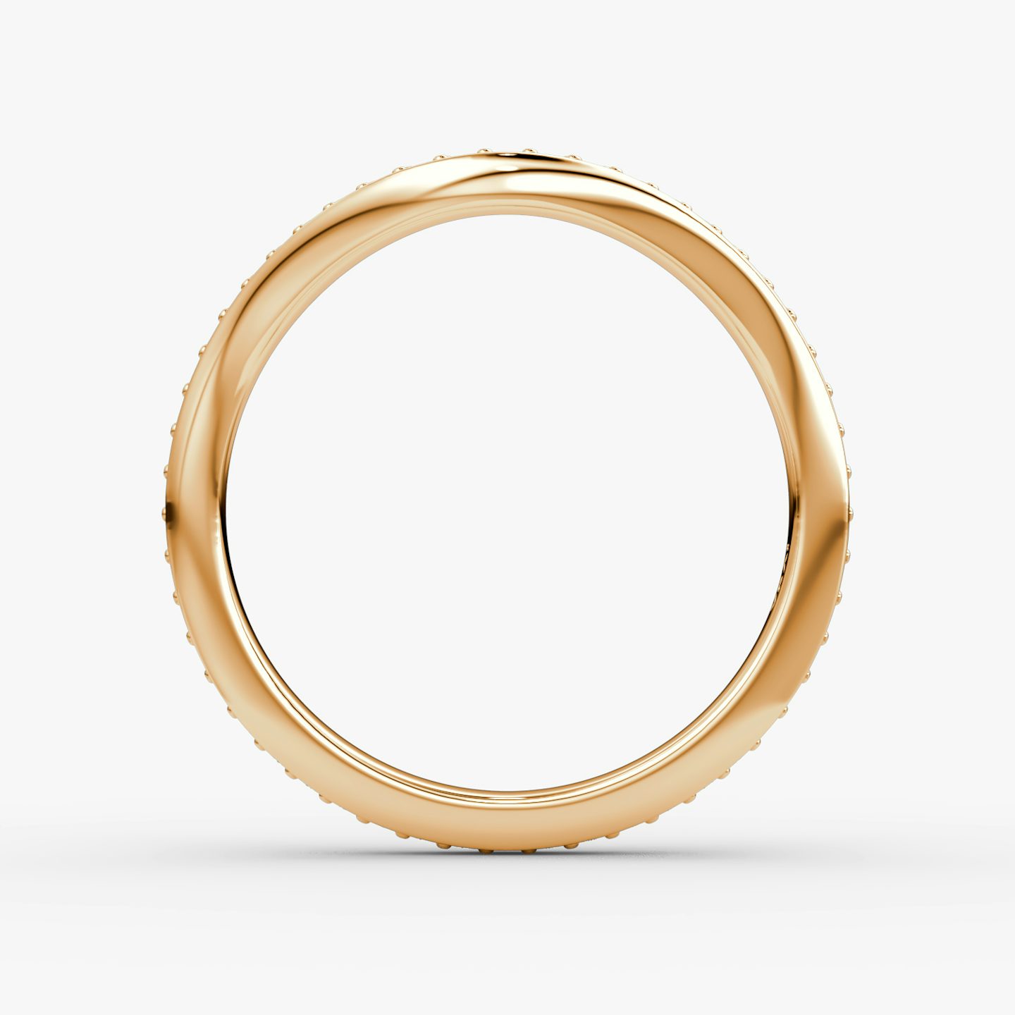 The Curve Band | 14k | Rose Gold | bandAccent: Pavé | bandStyle: full