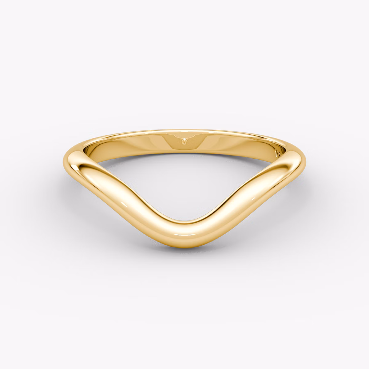 The Curve Band | 18k | Yellow Gold | bandAccent: Plain