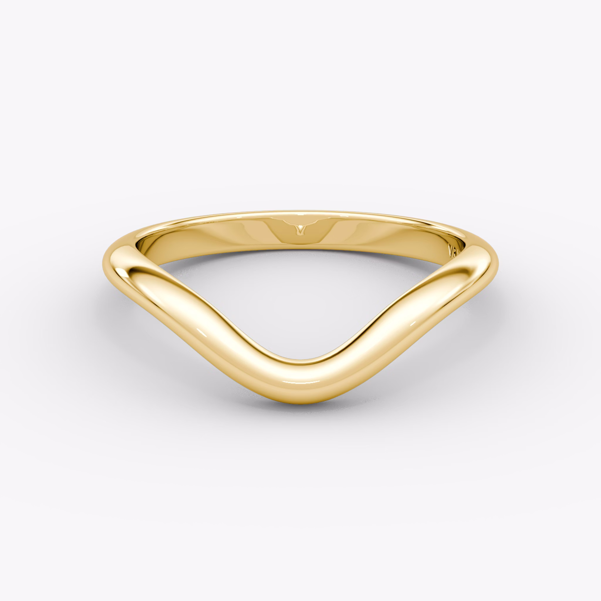 The Curve Band | 18k | Yellow Gold | bandAccent: Plain