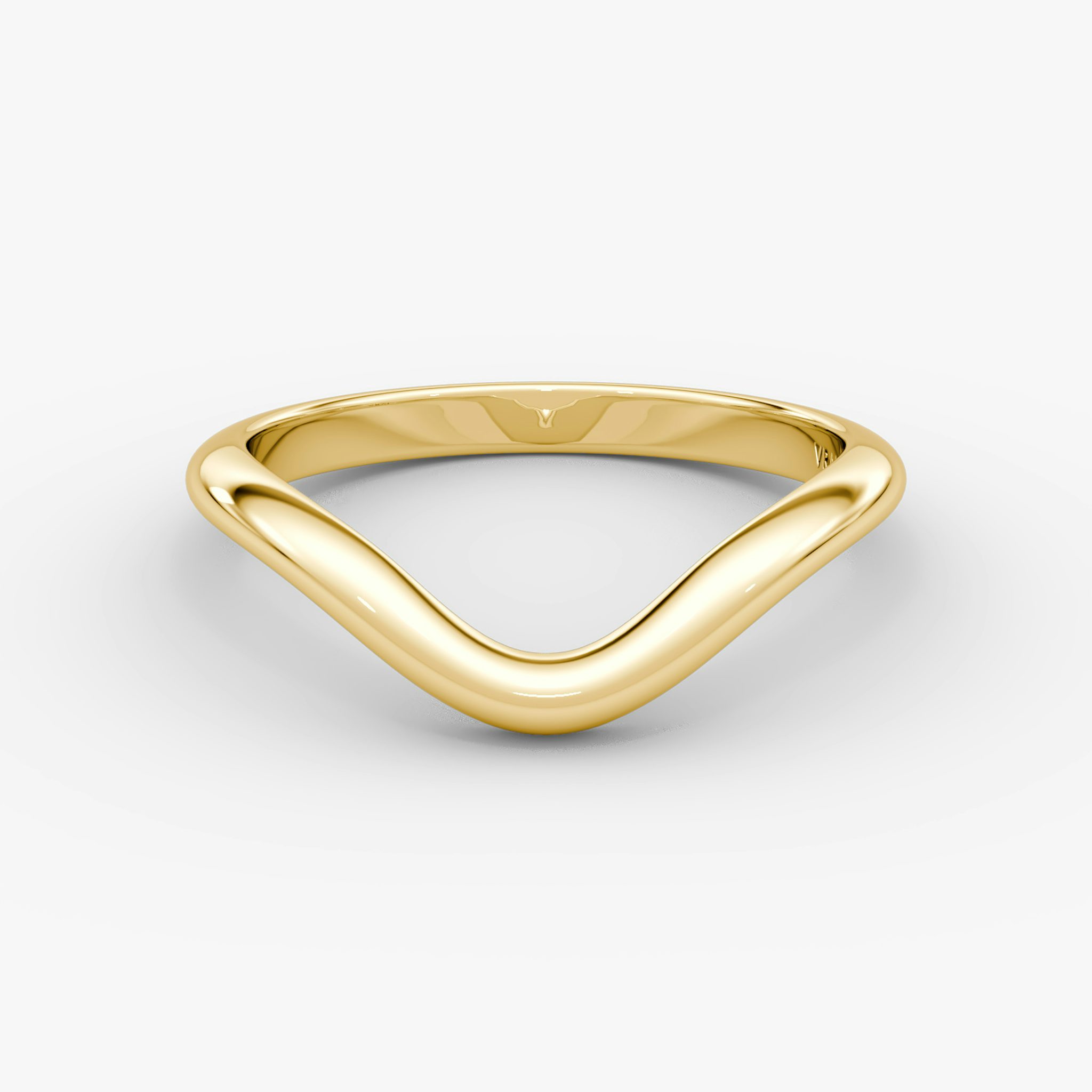 The Curve Band | 18k | Yellow Gold | bandAccent: Plain