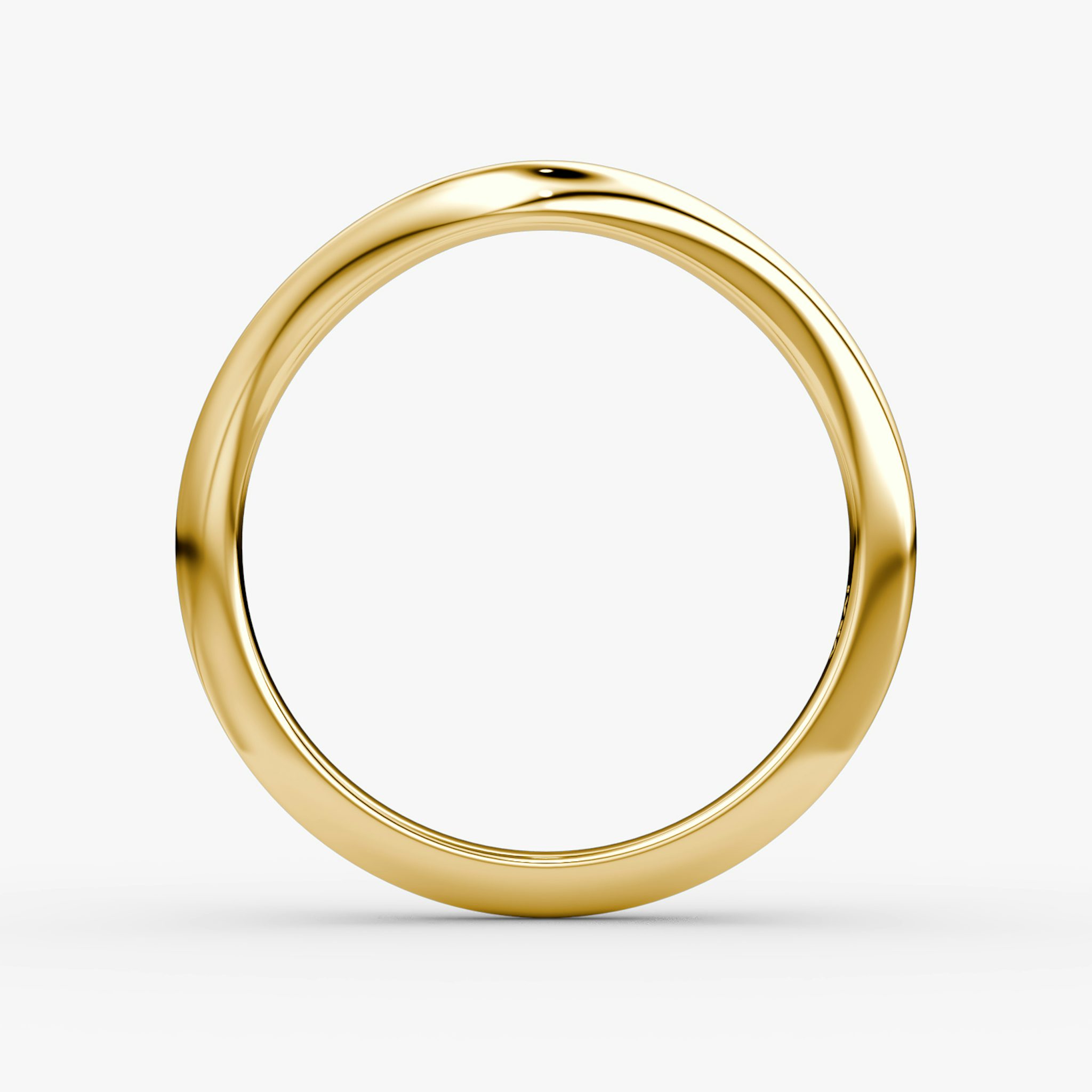 The Curve Band | 18k | Yellow Gold | bandAccent: Plain