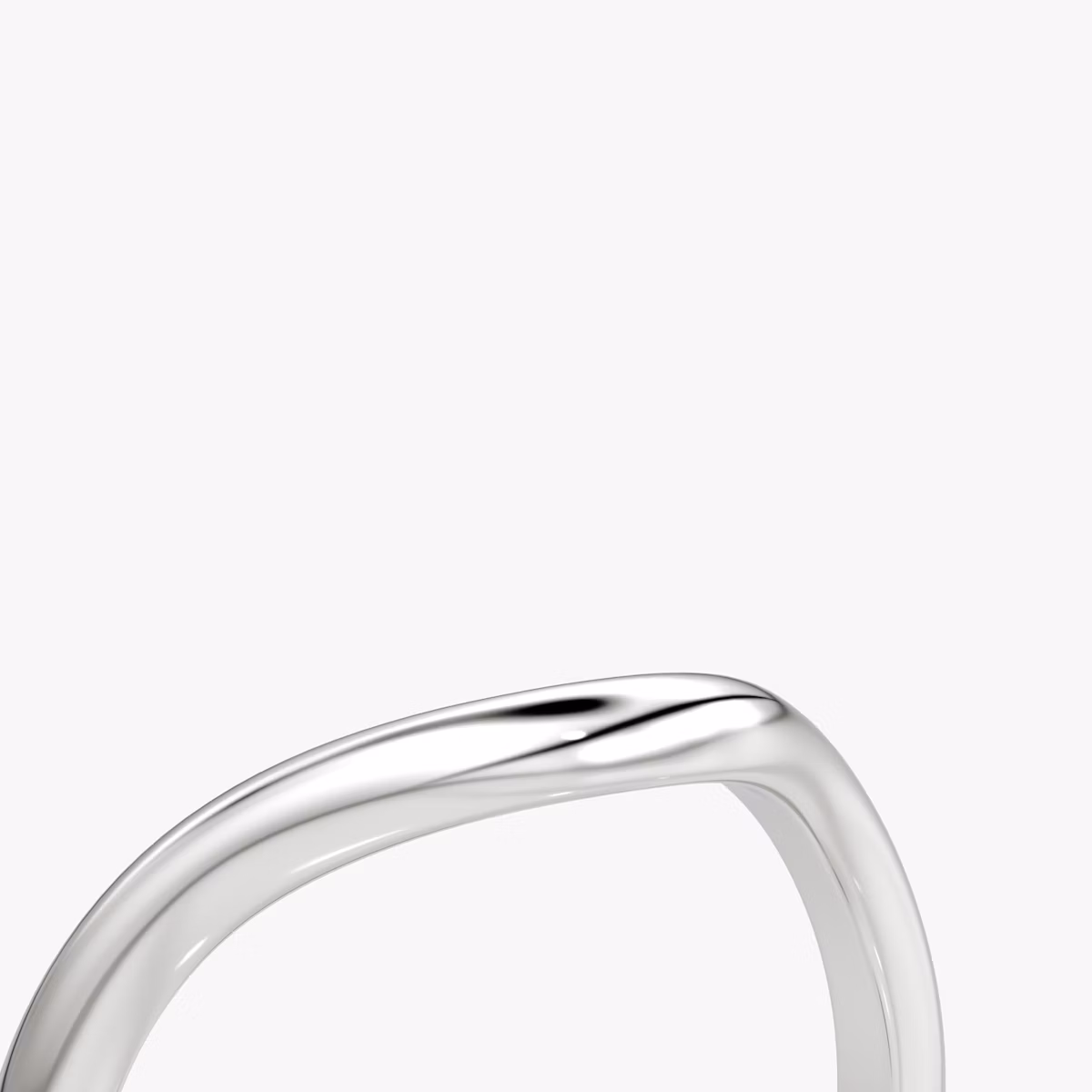 The Curve Band | Platinum | bandAccent: Plain