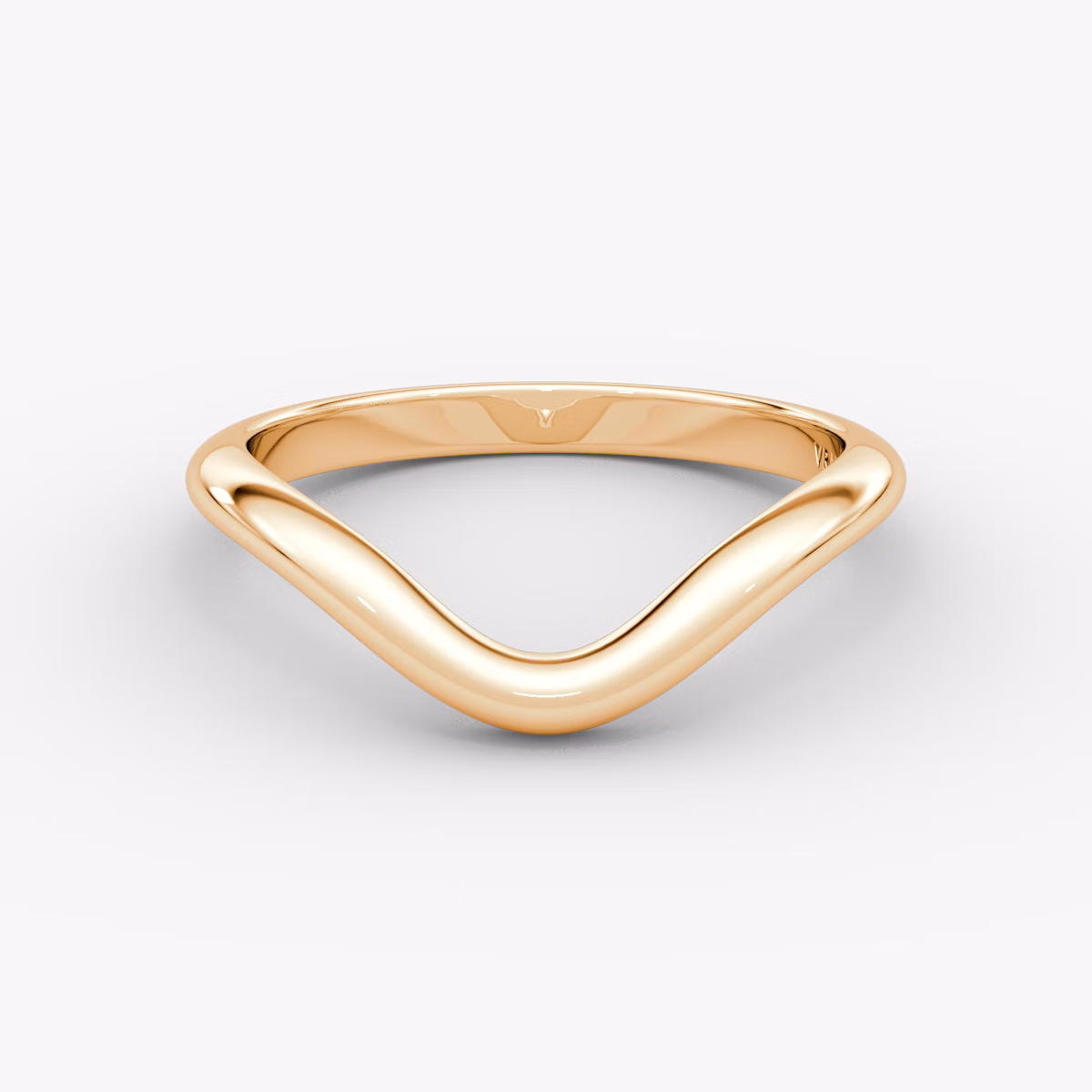 The Curve Band | 14k | Rose Gold | bandAccent: Plain