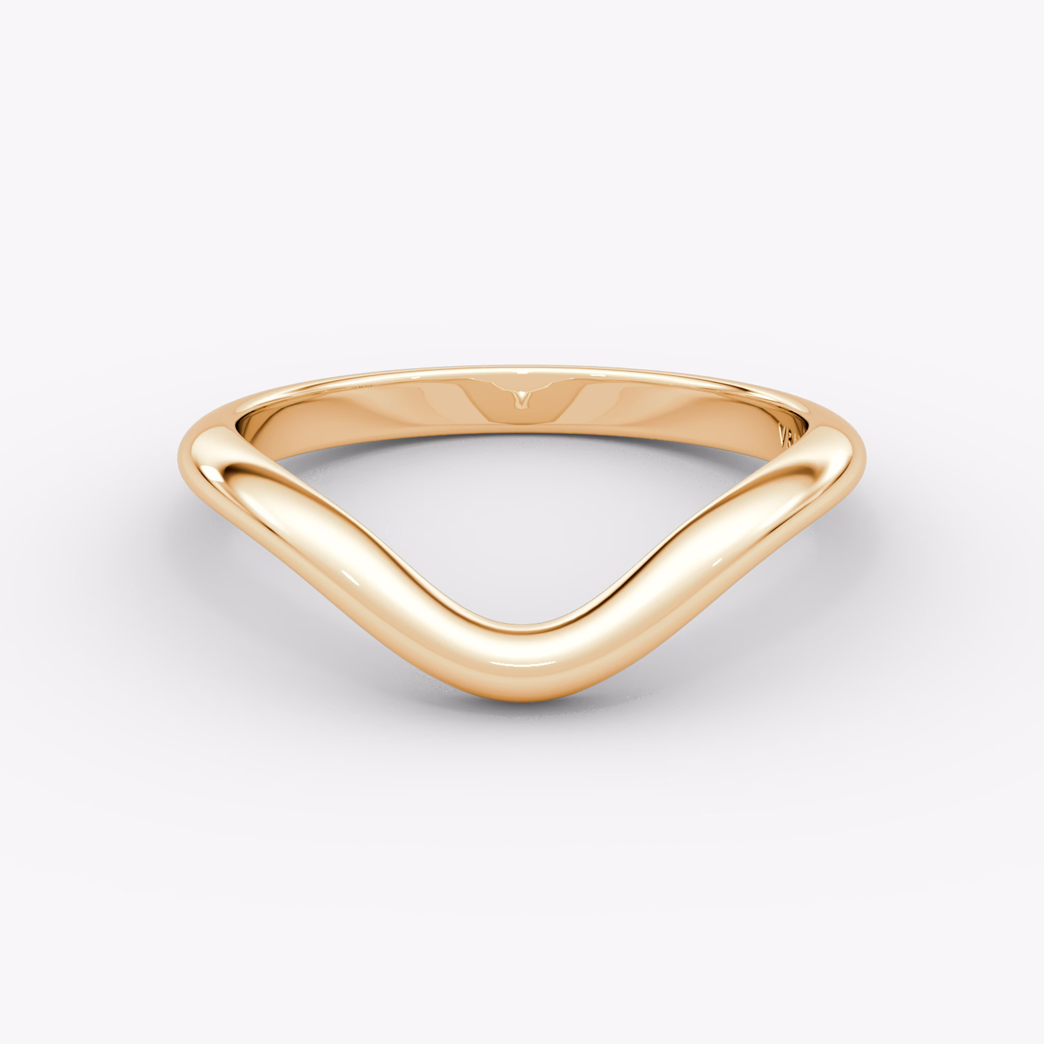 The Curve Band | 14k | Rose Gold | bandAccent: Plain
