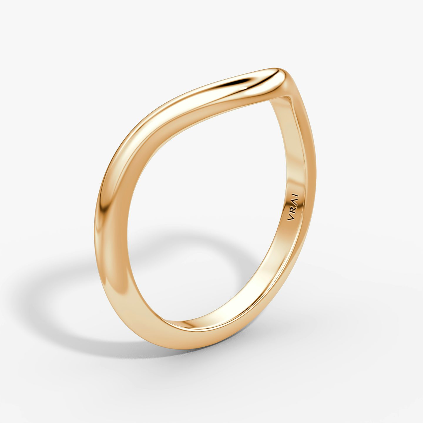 The Curve Band | 14k | Rose Gold | bandAccent: Plain