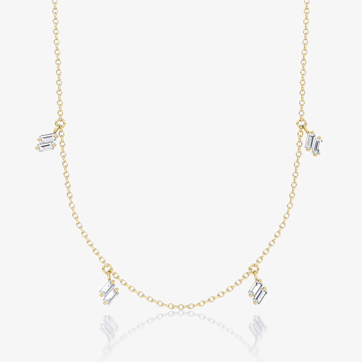 Baguette Choker Baguette | Yellow Gold