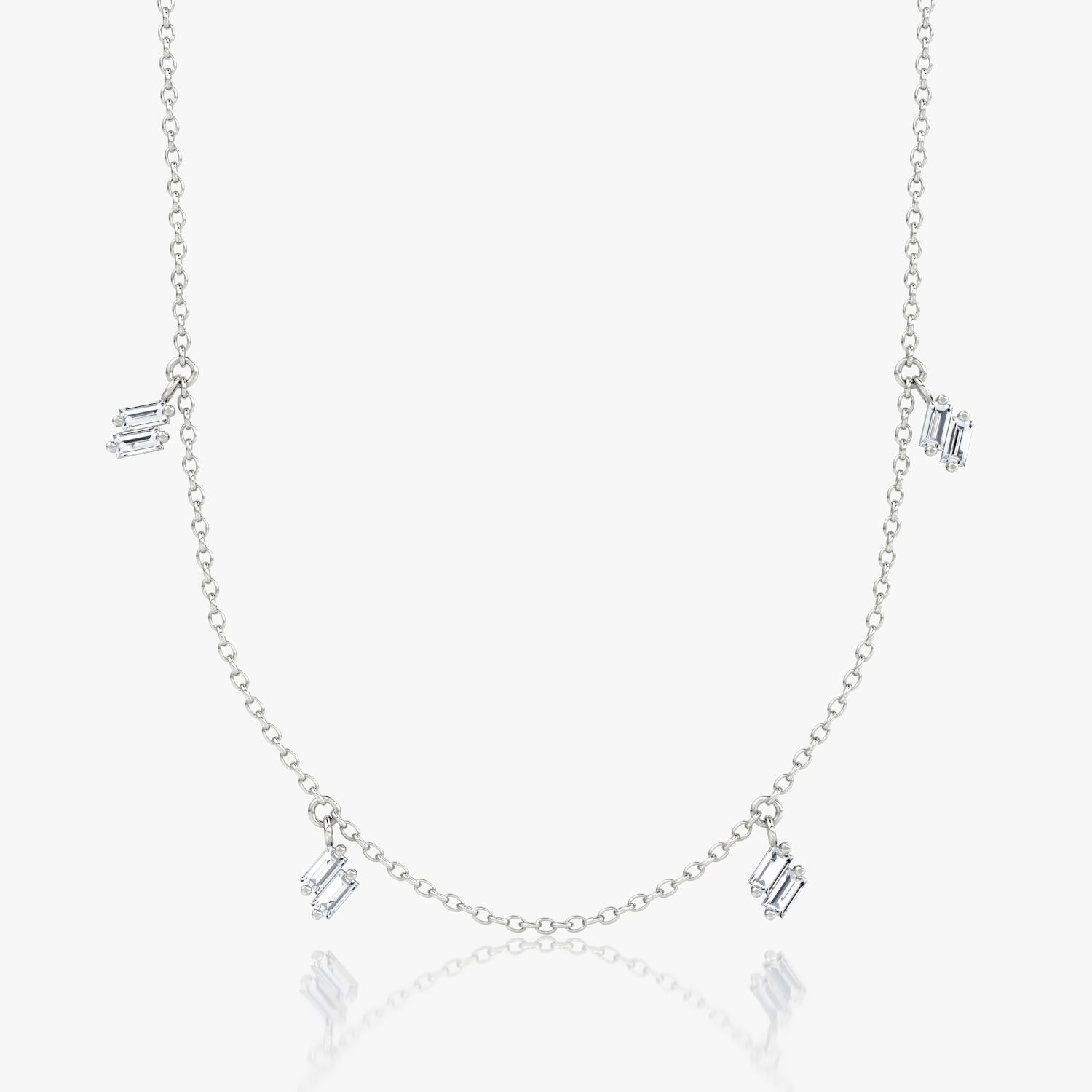 Gargantilla Baguette Baguette | Sterling Silver