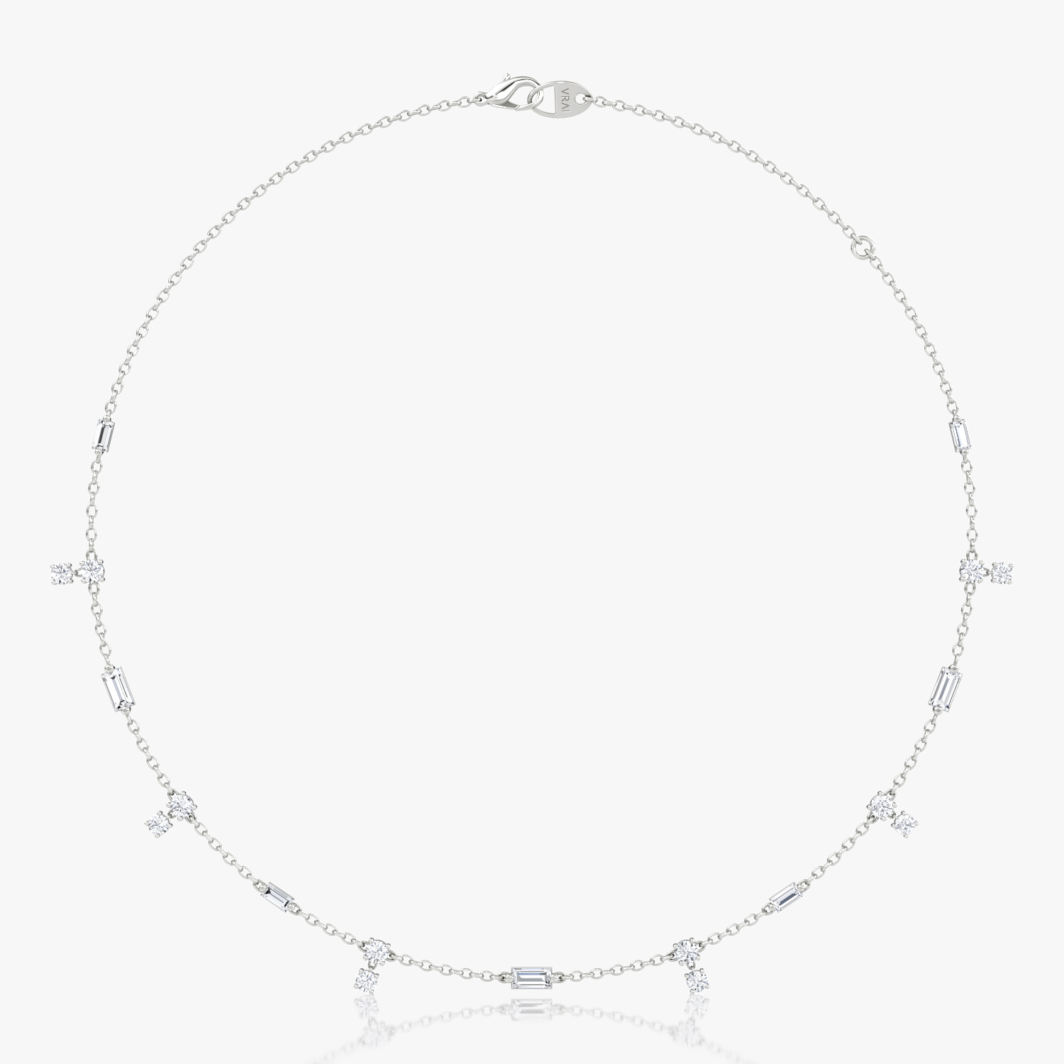 Collier ras-du-cou Mixed Shape Station | Argent Sterling | chainLength: 15