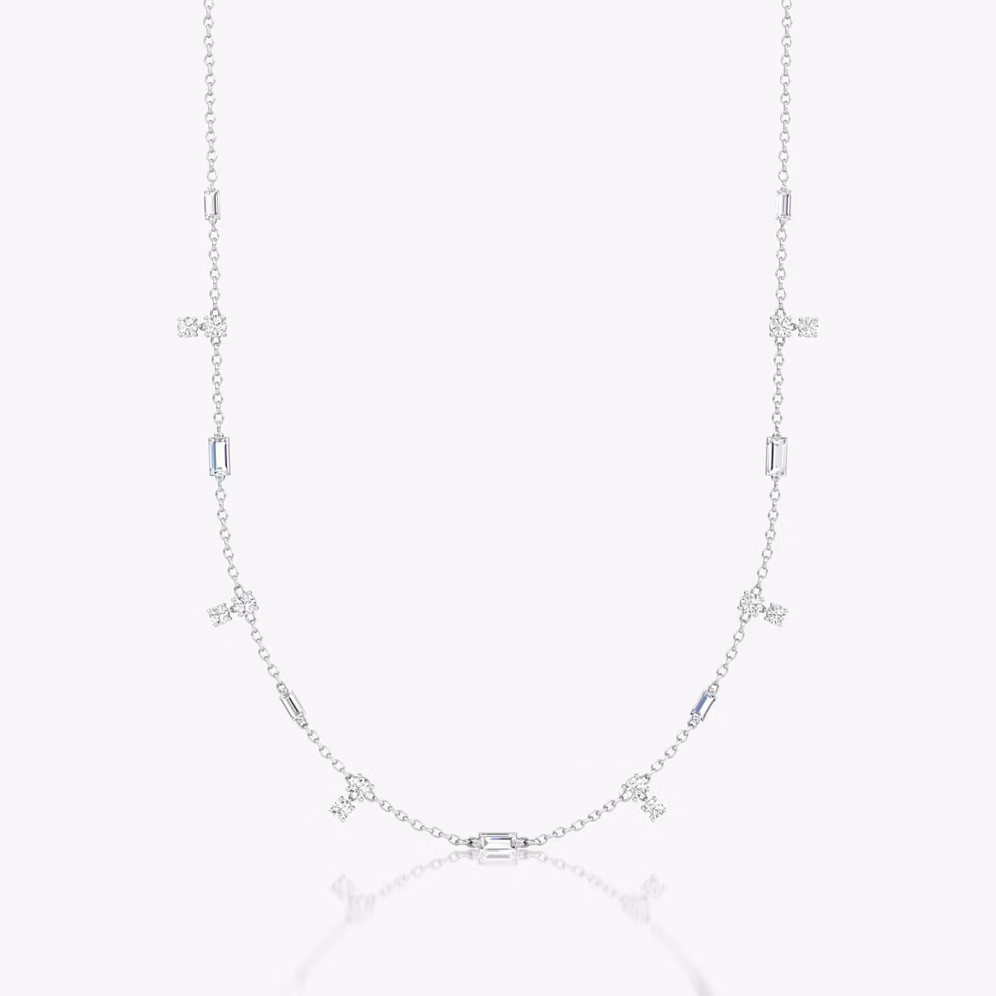 Choker Mixed Shape Station | Sterling Silver