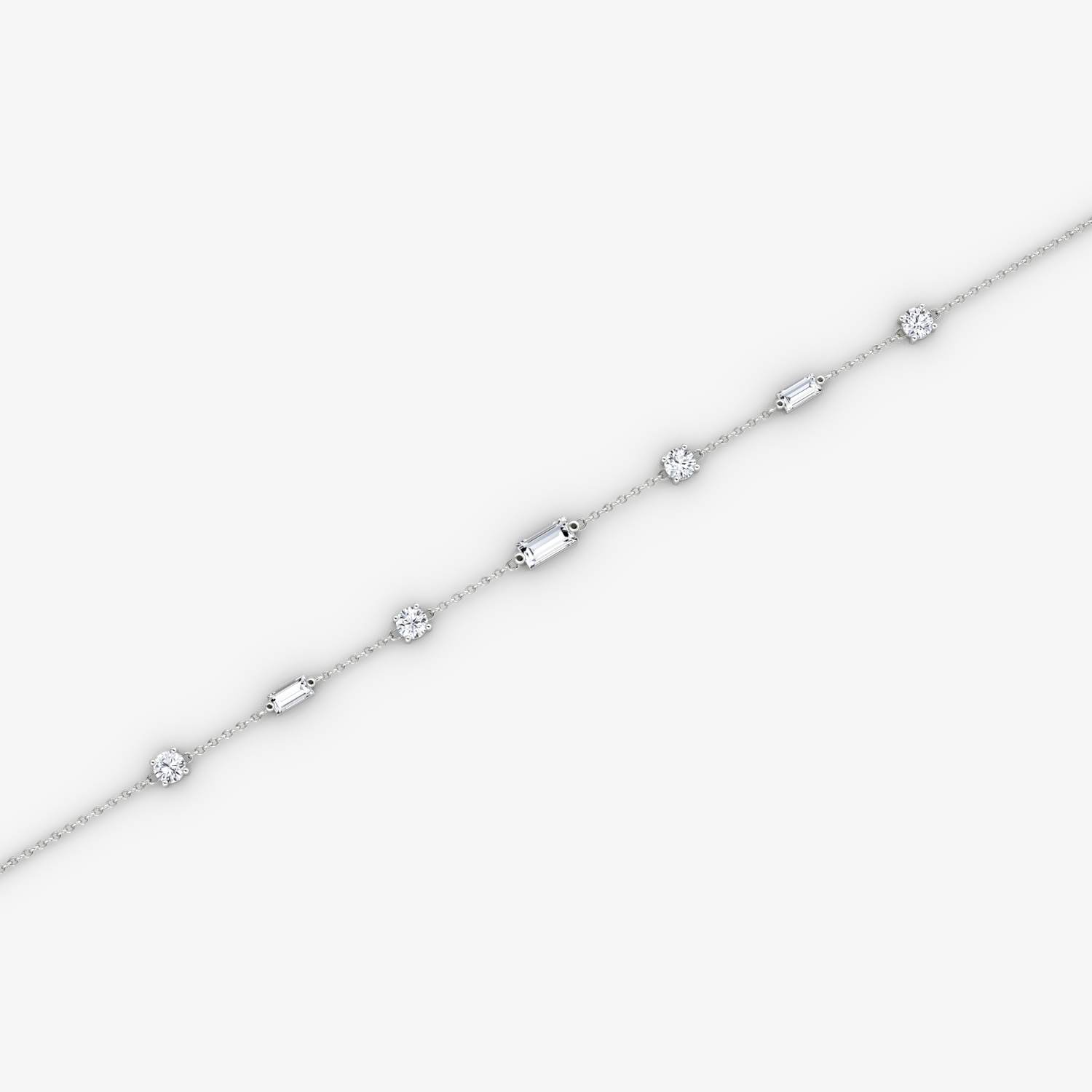 Bracelet Mixed Shape Station | Argent Sterling | chainLength: 7"