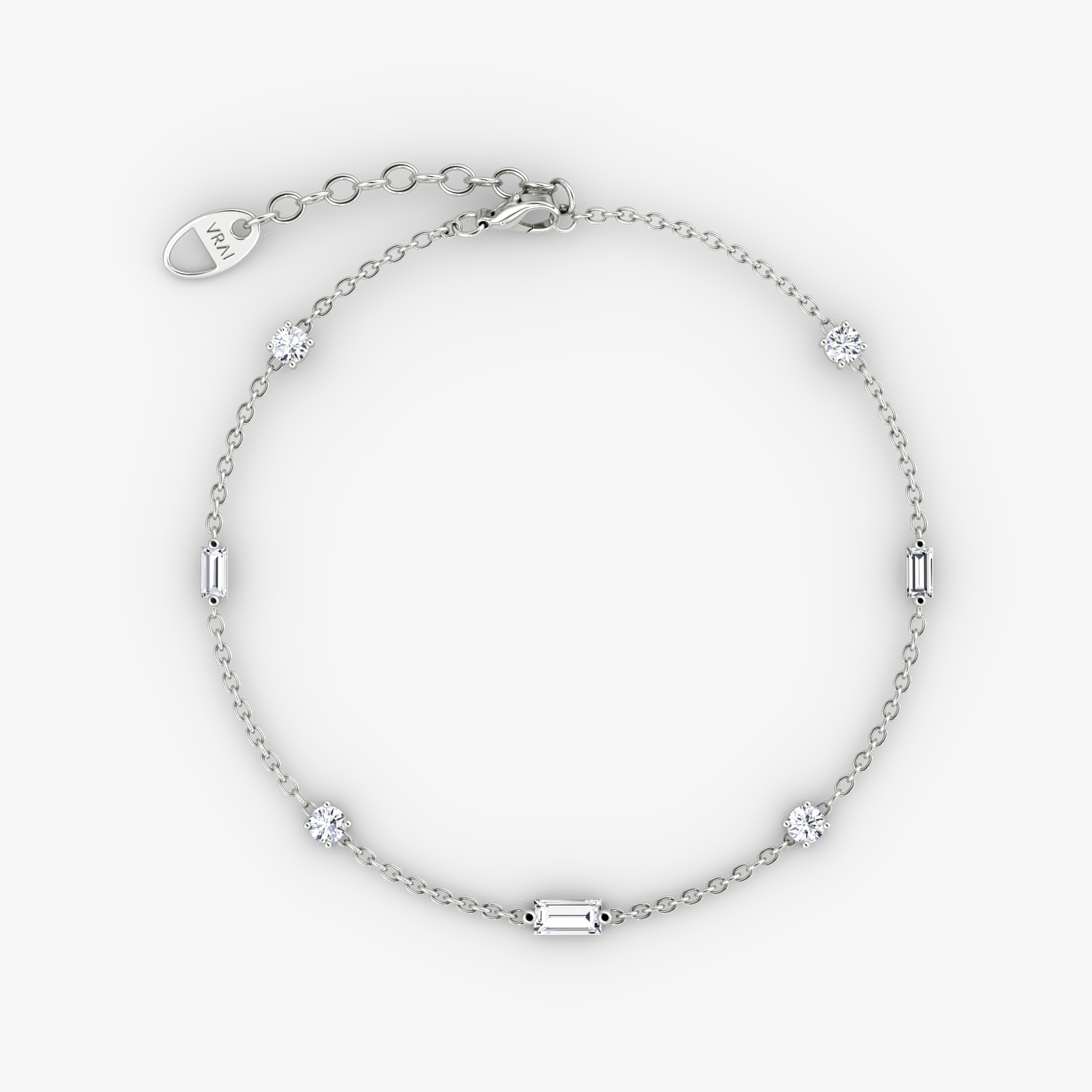 Bracelet Mixed Shape Station | Argent Sterling | chainLength: 7"