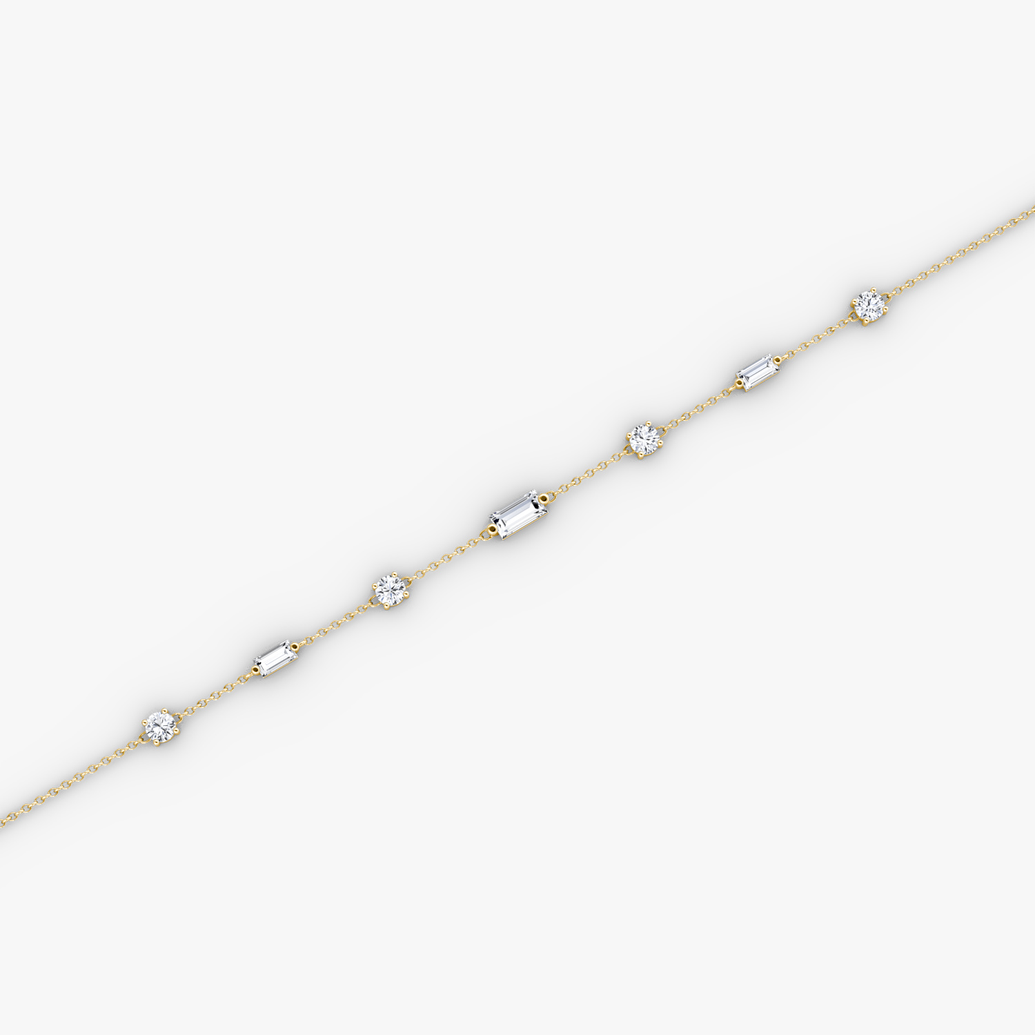 Bracelet Mixed Shape Station | 14k | Or jaune | chainLength: 7"